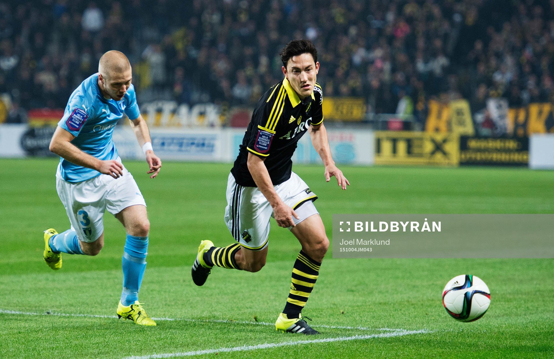s Anton Tinnerholm och AIK:s Stefan Ishizaki