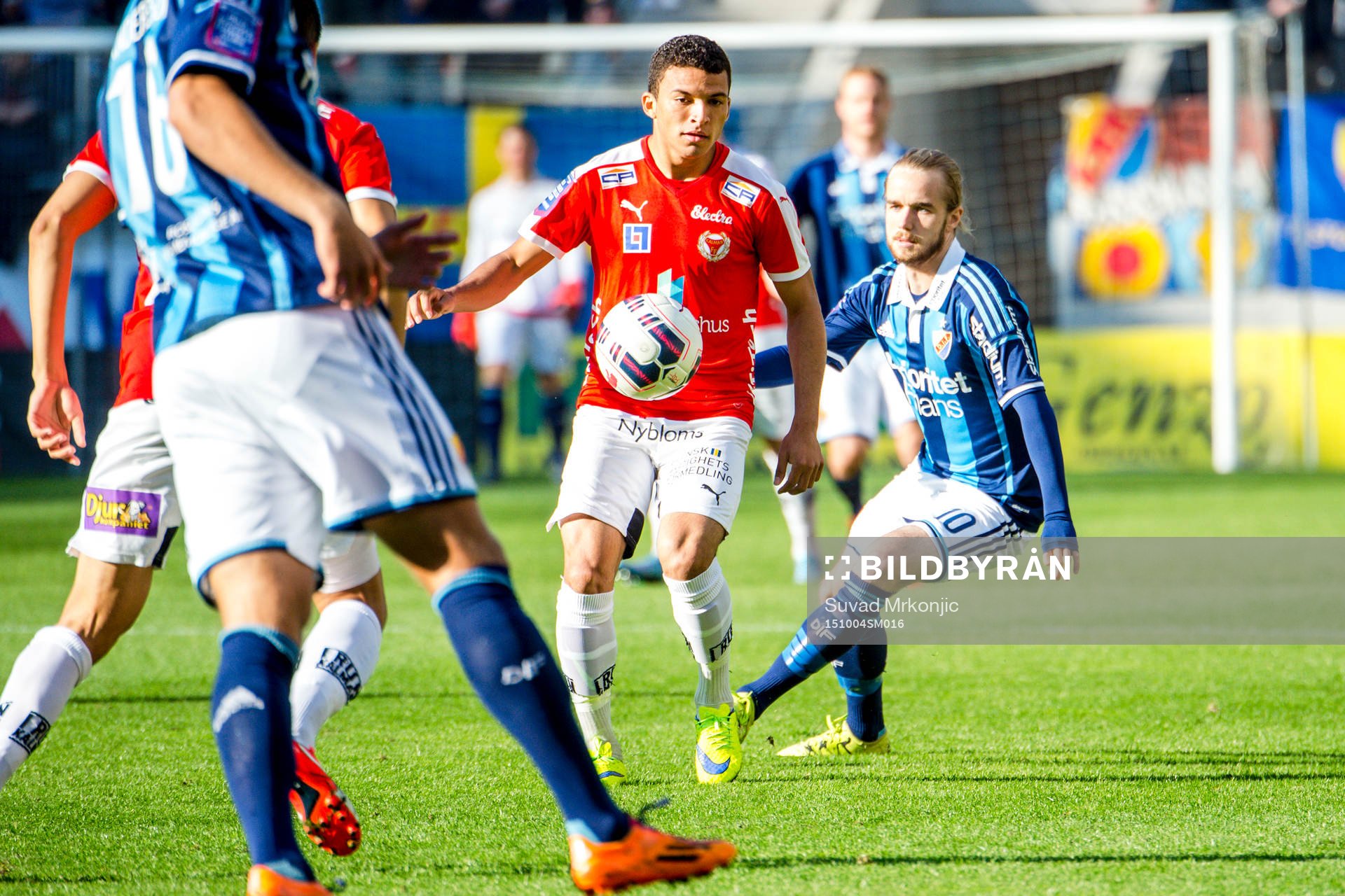 Kalmars Ismael Silva Lima och Djurgårdens Daniel Berntsen