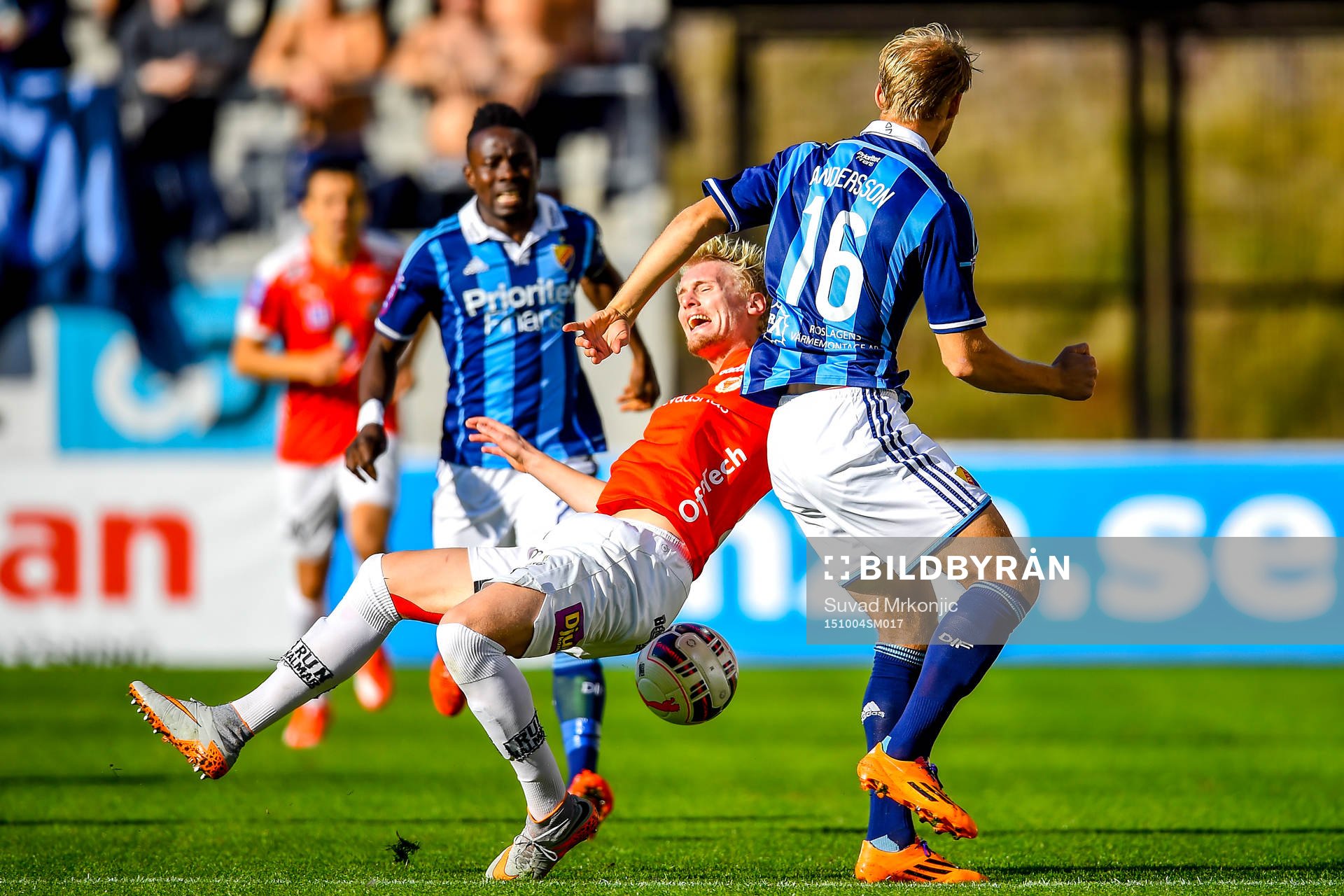 Kalmars Ludvig Öhman och Djurgårdens Sebastian Andersson