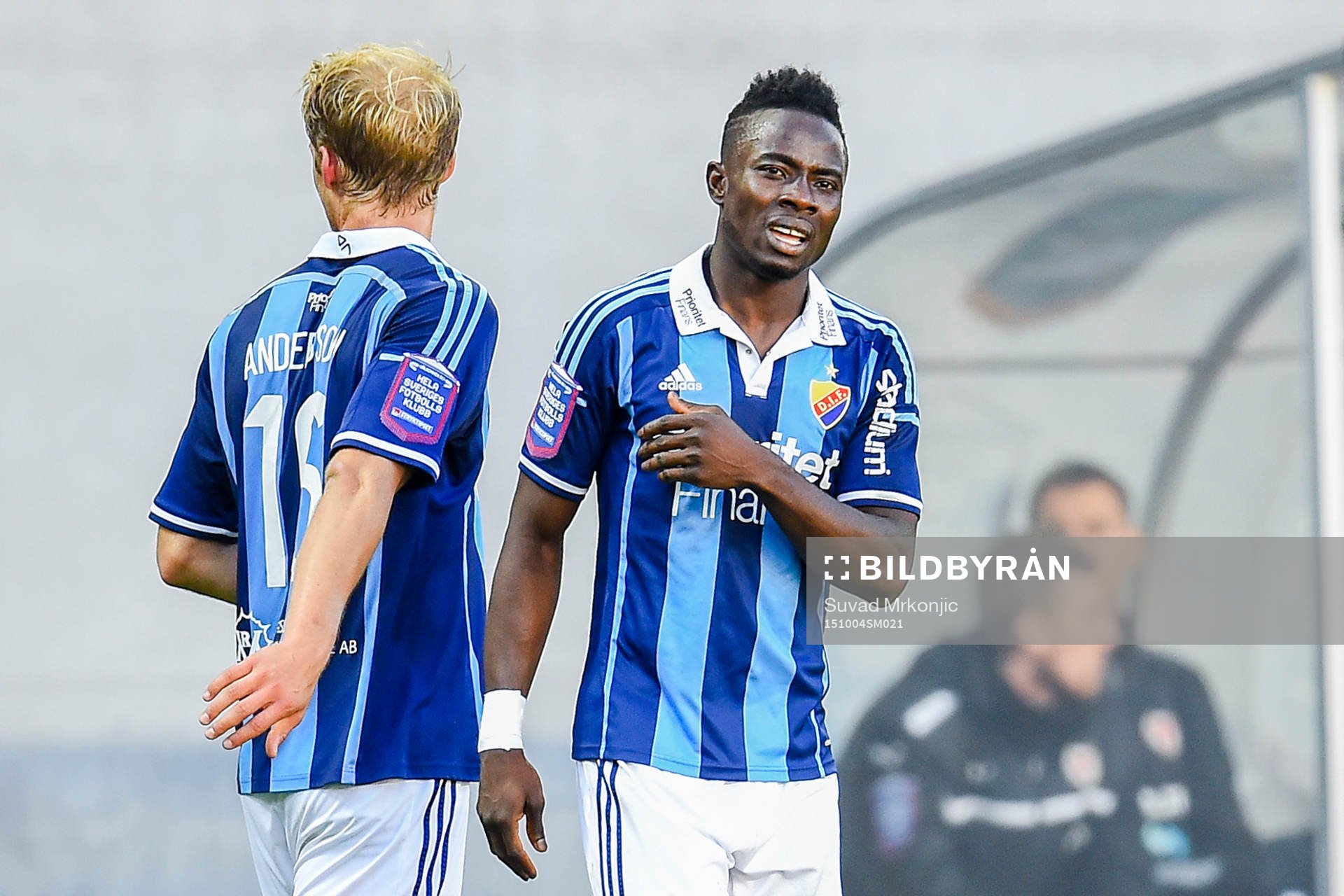 Djurgårdens Sam Johnson jublar