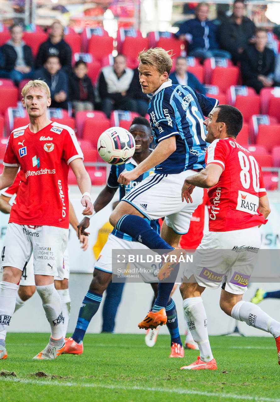 Kalmars Nenad Djordjevic och Djurgårdens Sebastian