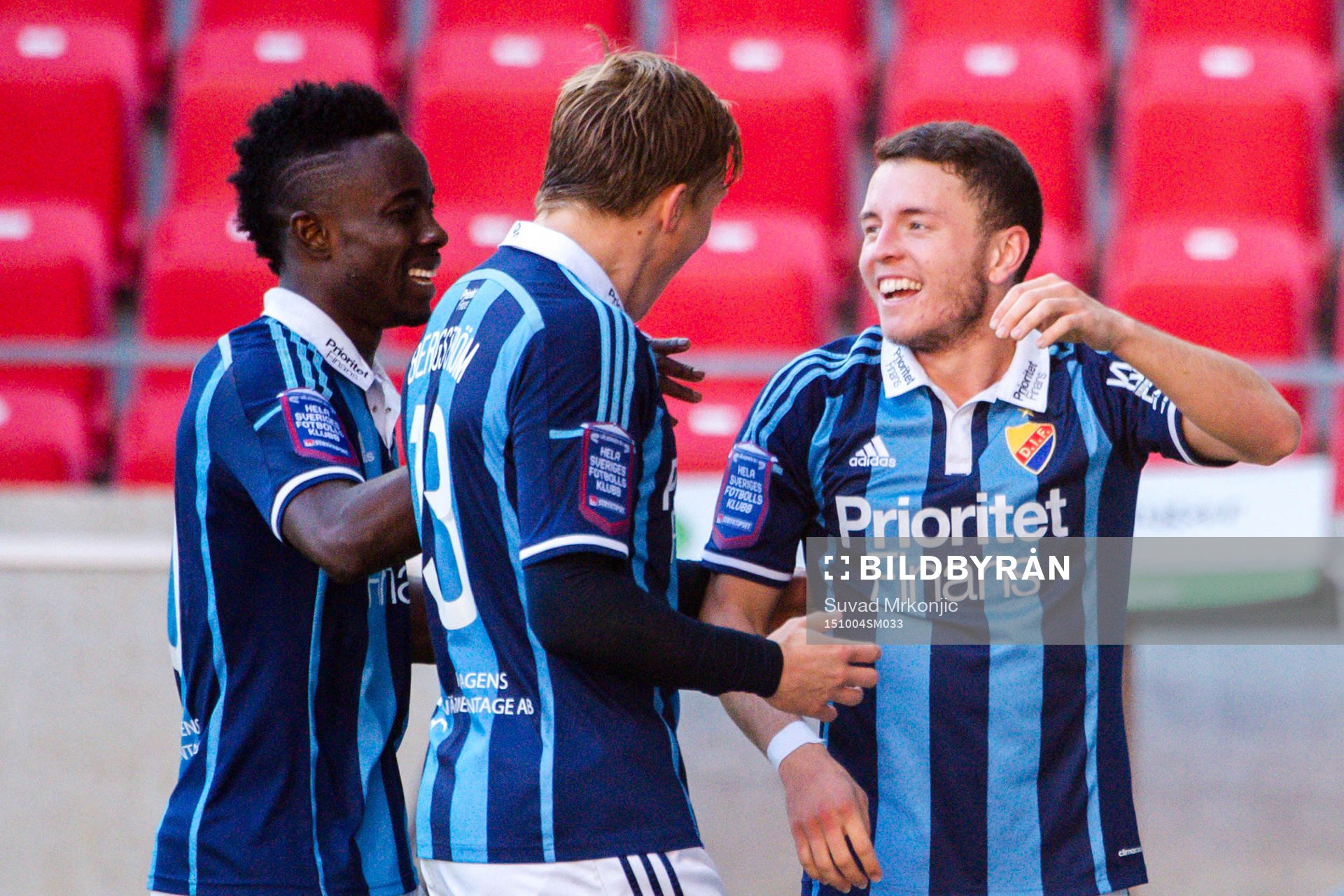 Djurgårdens Kerim Mrabti jublar