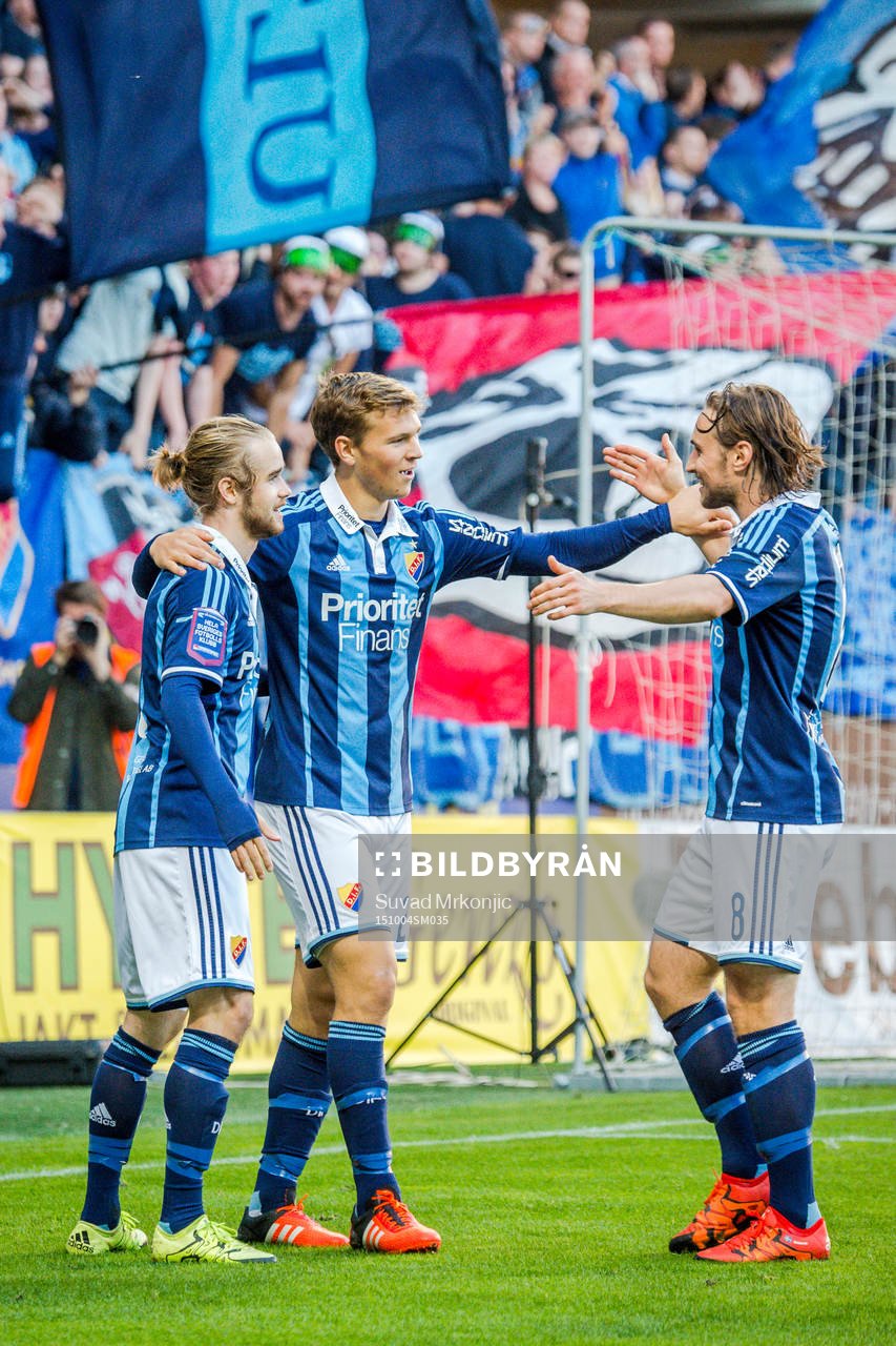 Djurgårdens Jesper Karlström jublar