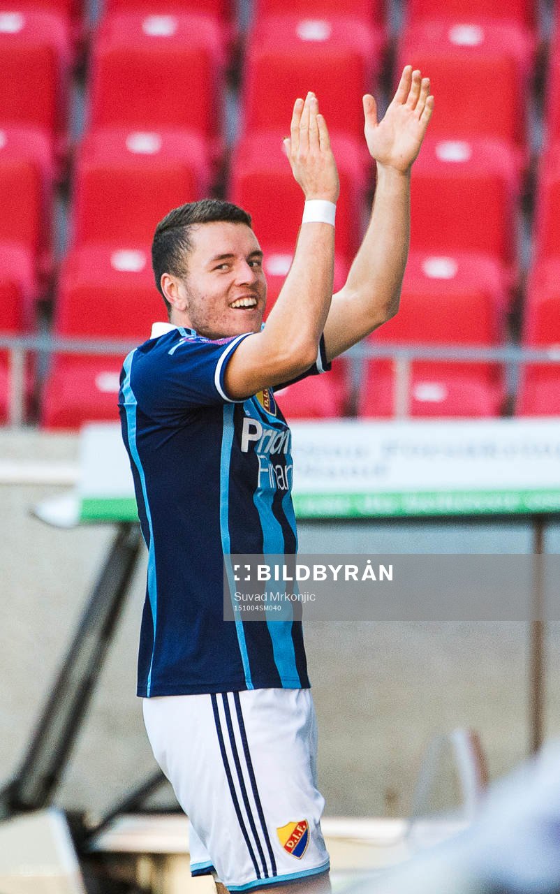 Djurgårdens Kerim Mrabti jublar