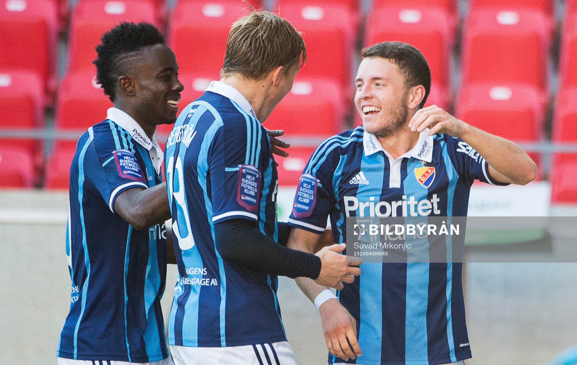Djurgårdens Kerim Mrabti jublar