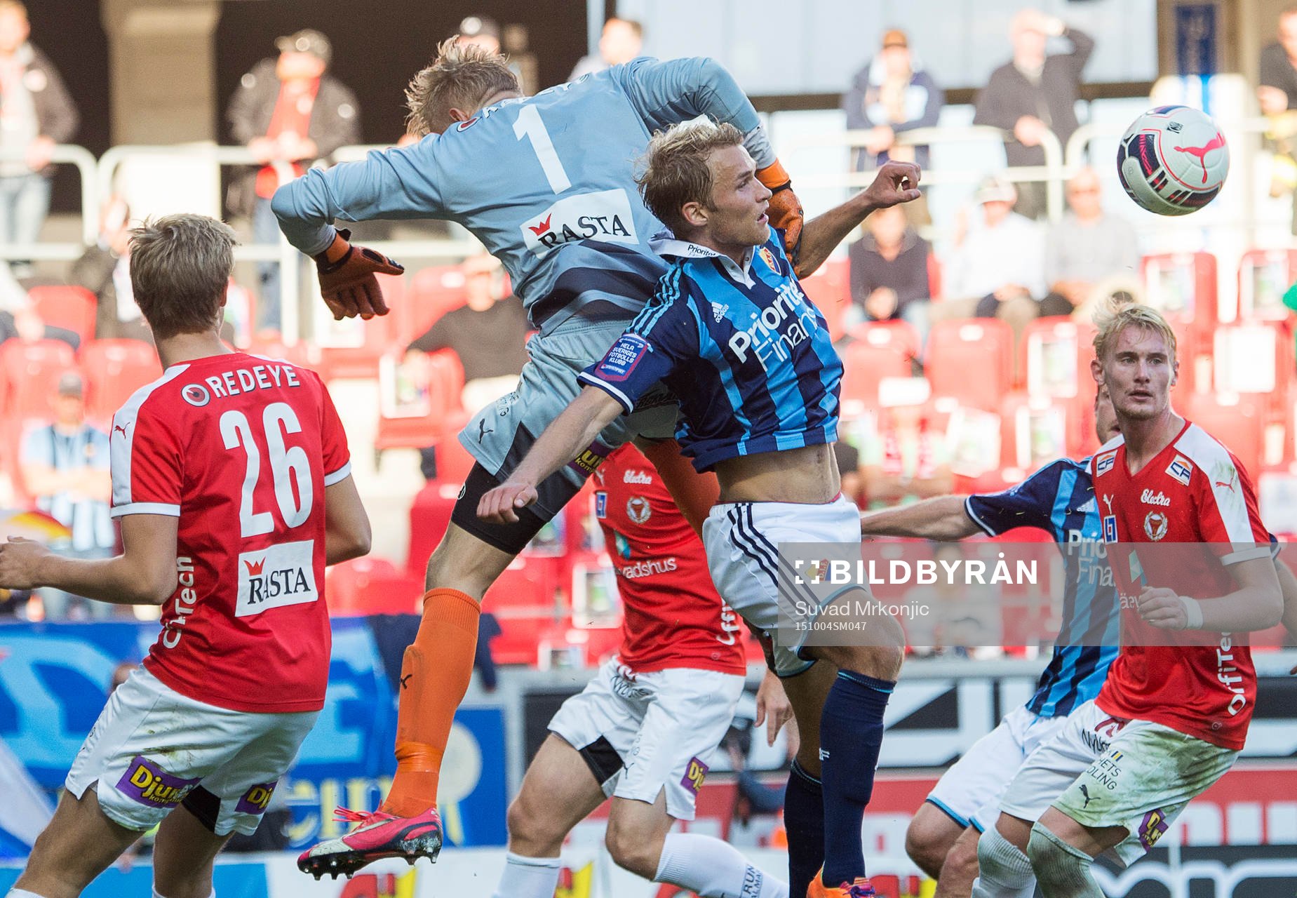 Kalmars målvakt Ole Söderberg och Djurgårdens Sebastian