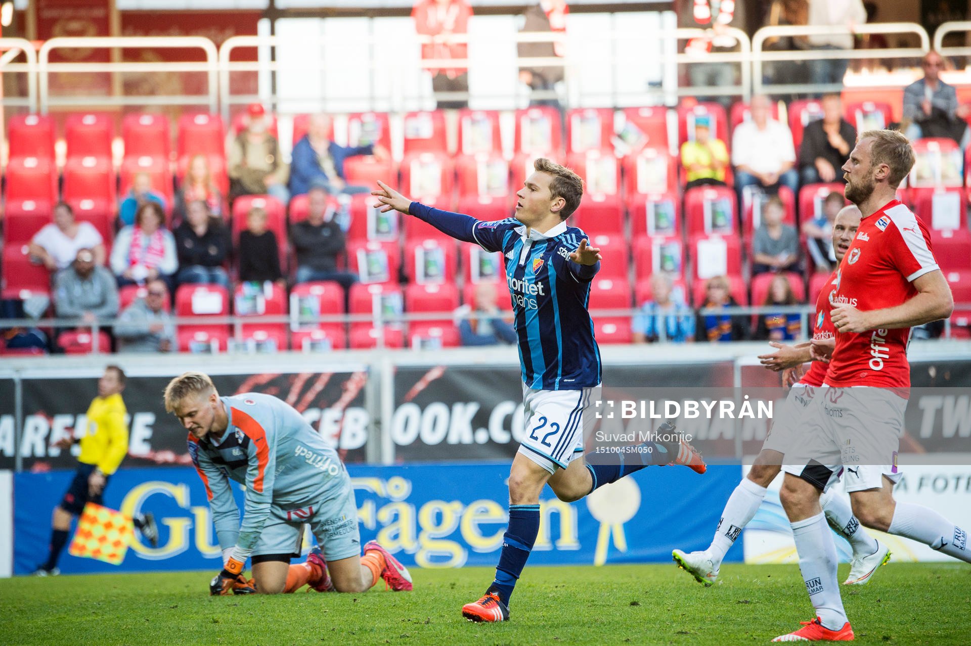 Djurgårdens Jesper Karlström jublar