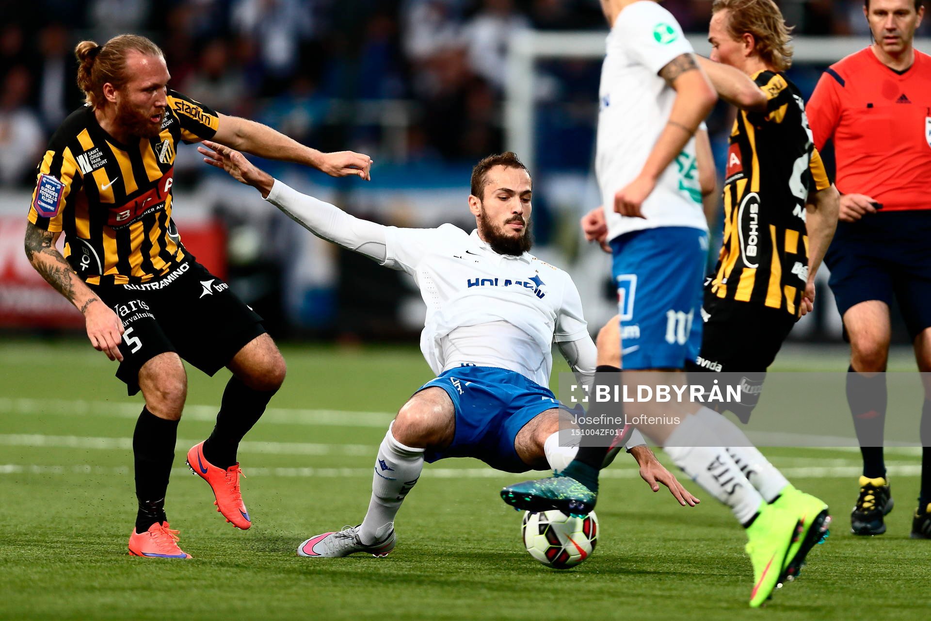 Norrköpings Emir Kujovic och Häckens Emil Wahlström