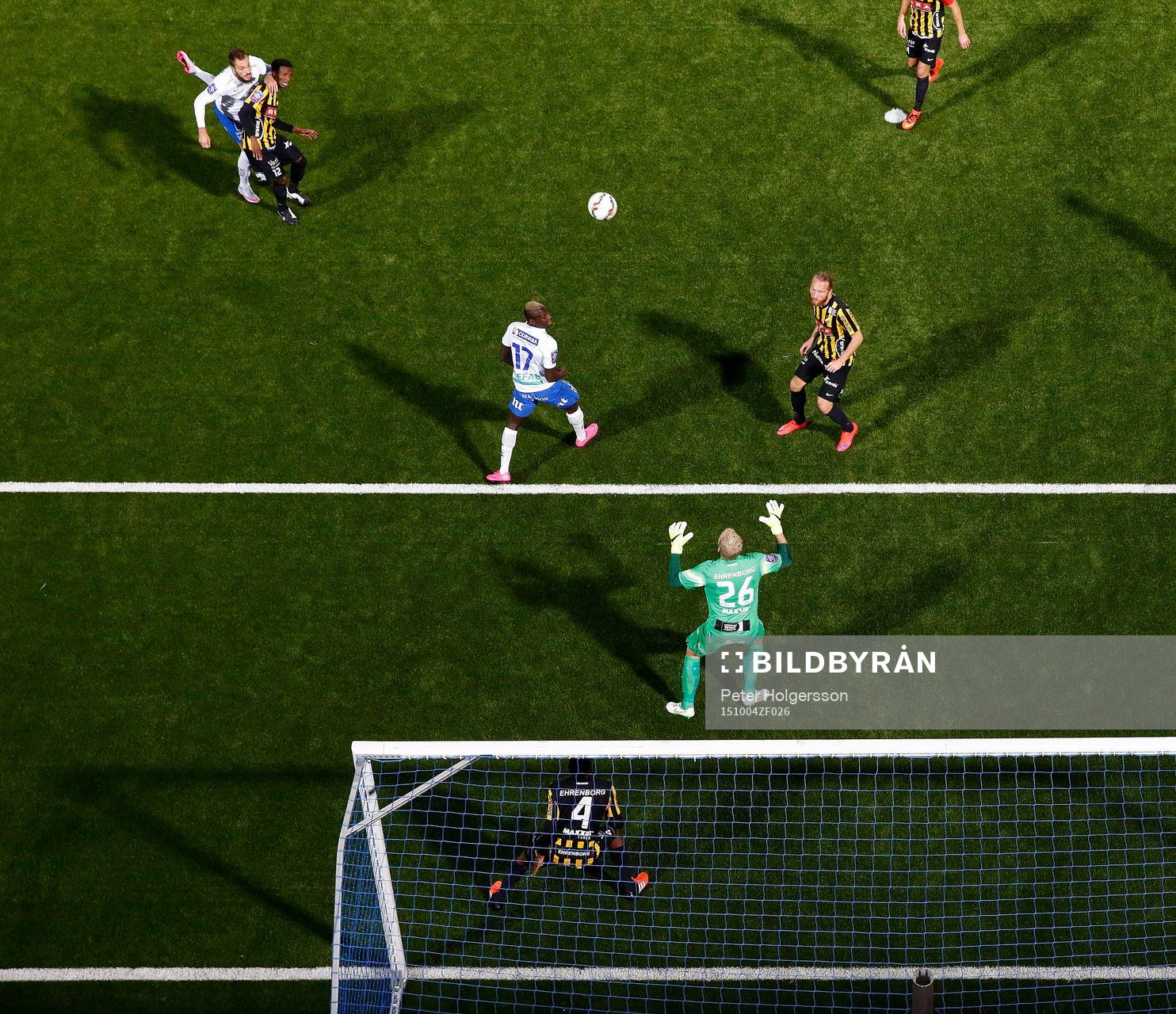 Mål 2-0 på nick av Norrköpings Emir Kujovic fröbi