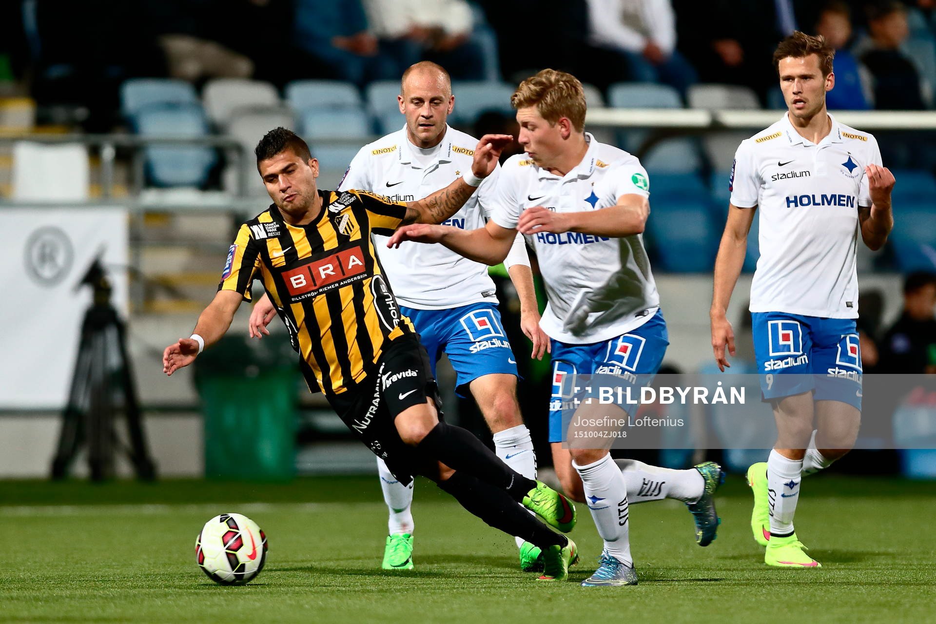 Häckens Paulinho, Norrköpings Alexander Fransson,Daniel