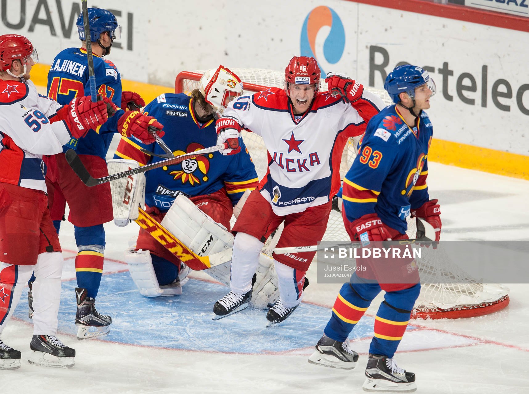 1-2. Platt. Peter Regin. Jokerit - ZSKA. KHL. 4.10.2015