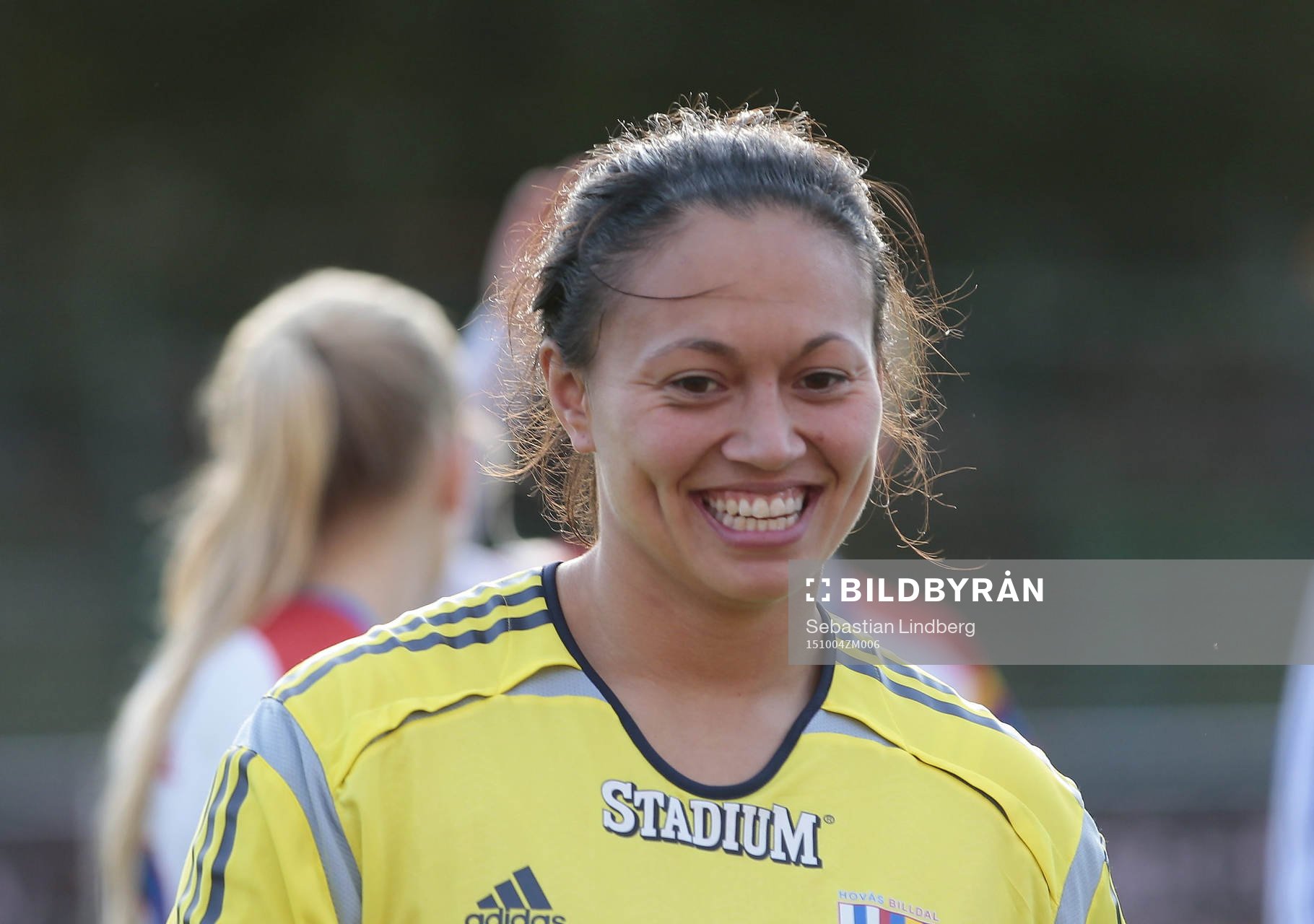 Hovås Billdals målvakt Ida Hedstad under damfotbollsmatchen mellan Sirius och Hovås Billdal den 4 oktober 2015 i Uppsala.