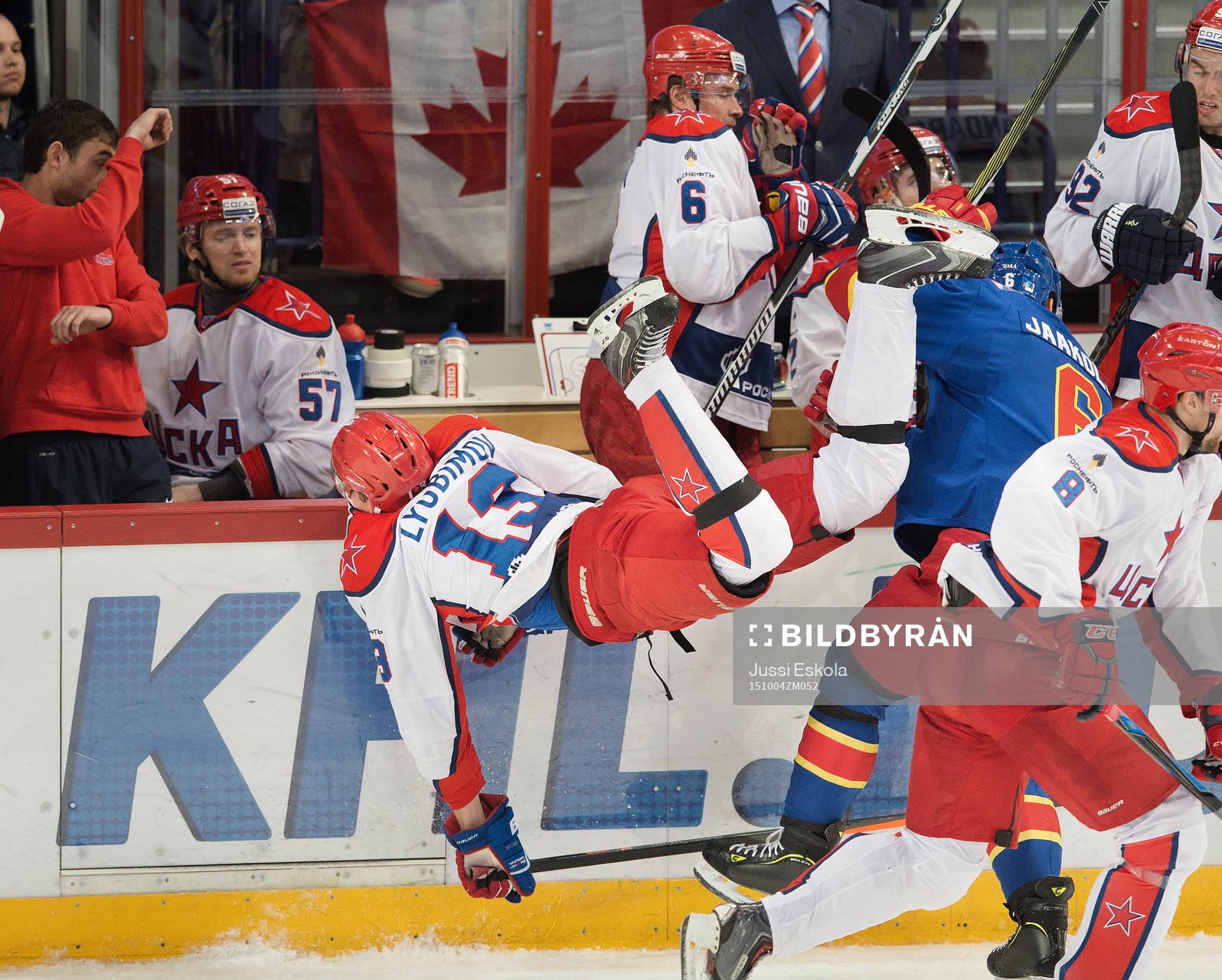Ljubimov, Topi Jaakola. Jokerit - ZSKA. KHL. 4.10.2015