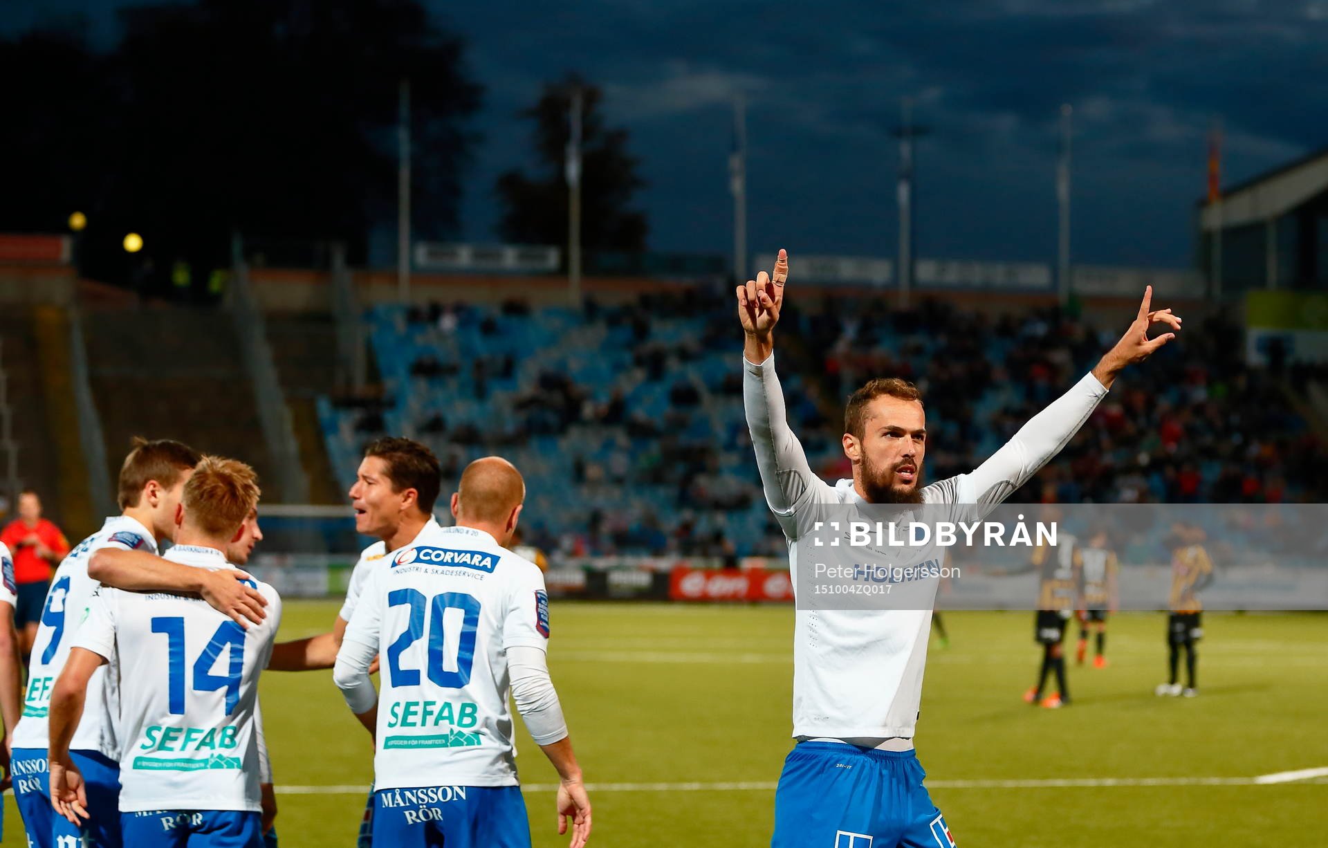 Norrköpings Emir Kujovic jublar
