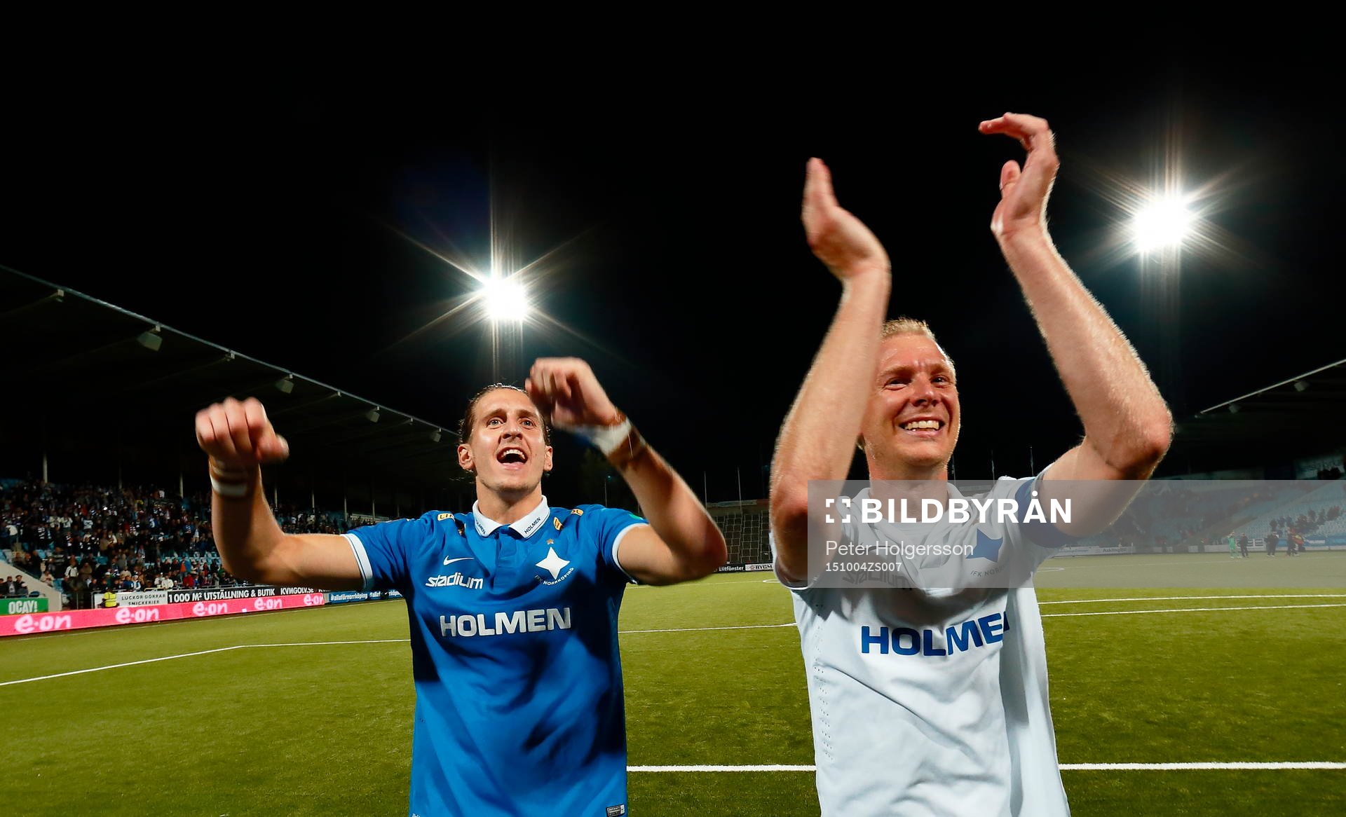 Norrköpings målvakt David Mitov Nilsson och Andreas