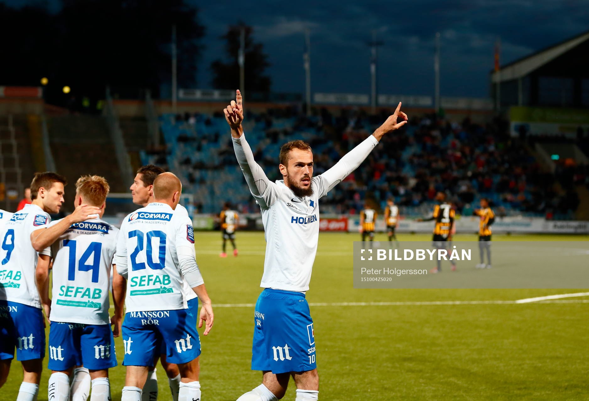 Norrköpings Emir Kujovic jublar
