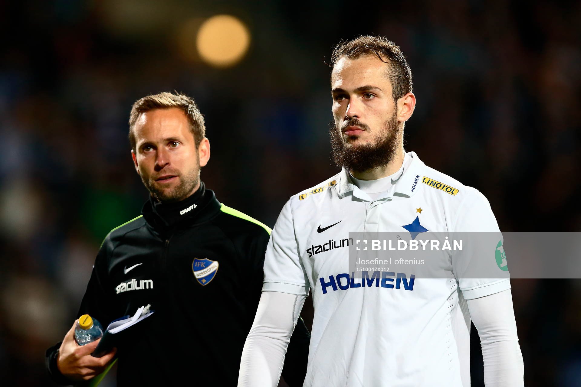 Norrköpings Emir Kujovic (och Mathias Florén) som trots