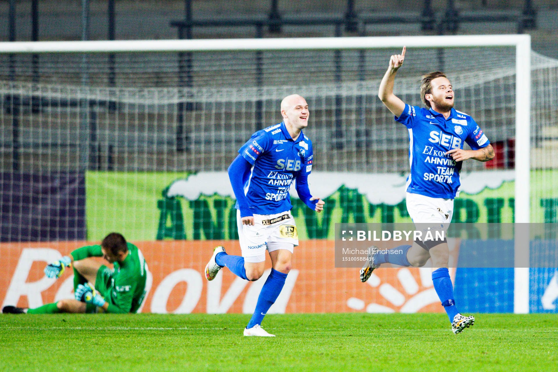 Norrbys Mattias Strinäs jublar