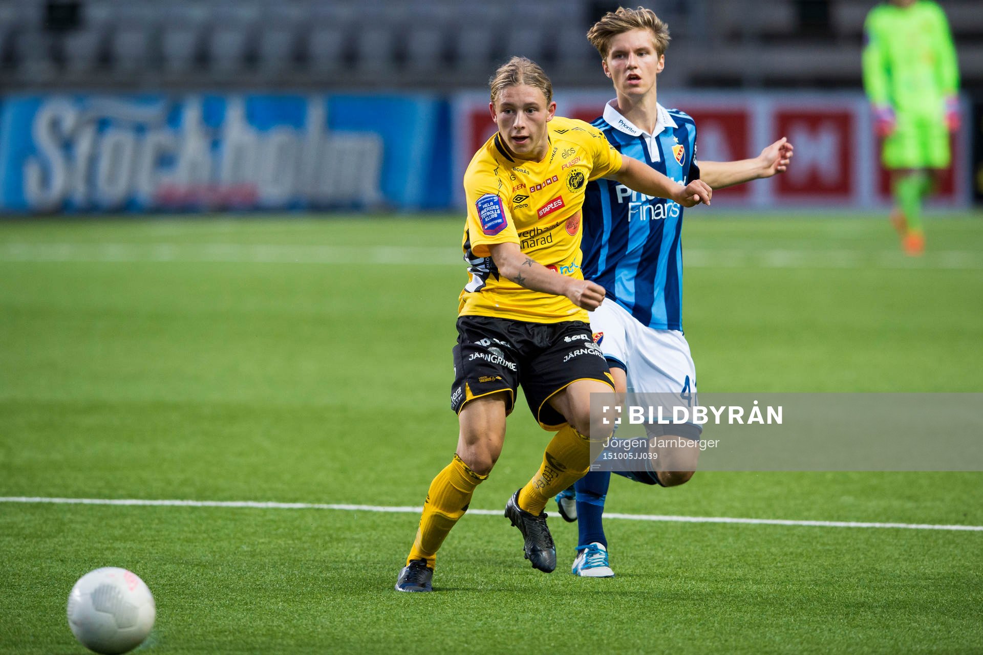Elfsborgs Anton Andreasson och Djurgårdens Samuel Holm