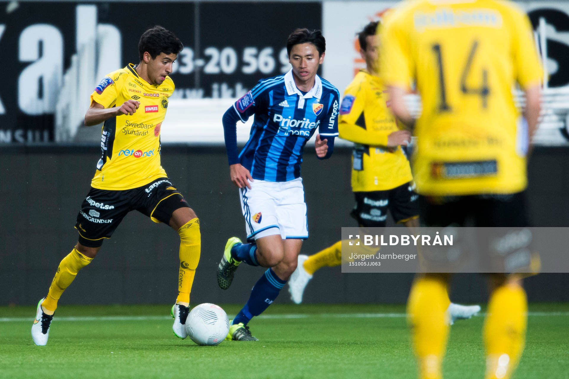 Elfsborgs Rami Kaib och Djurgårdens Seon-Min Moon