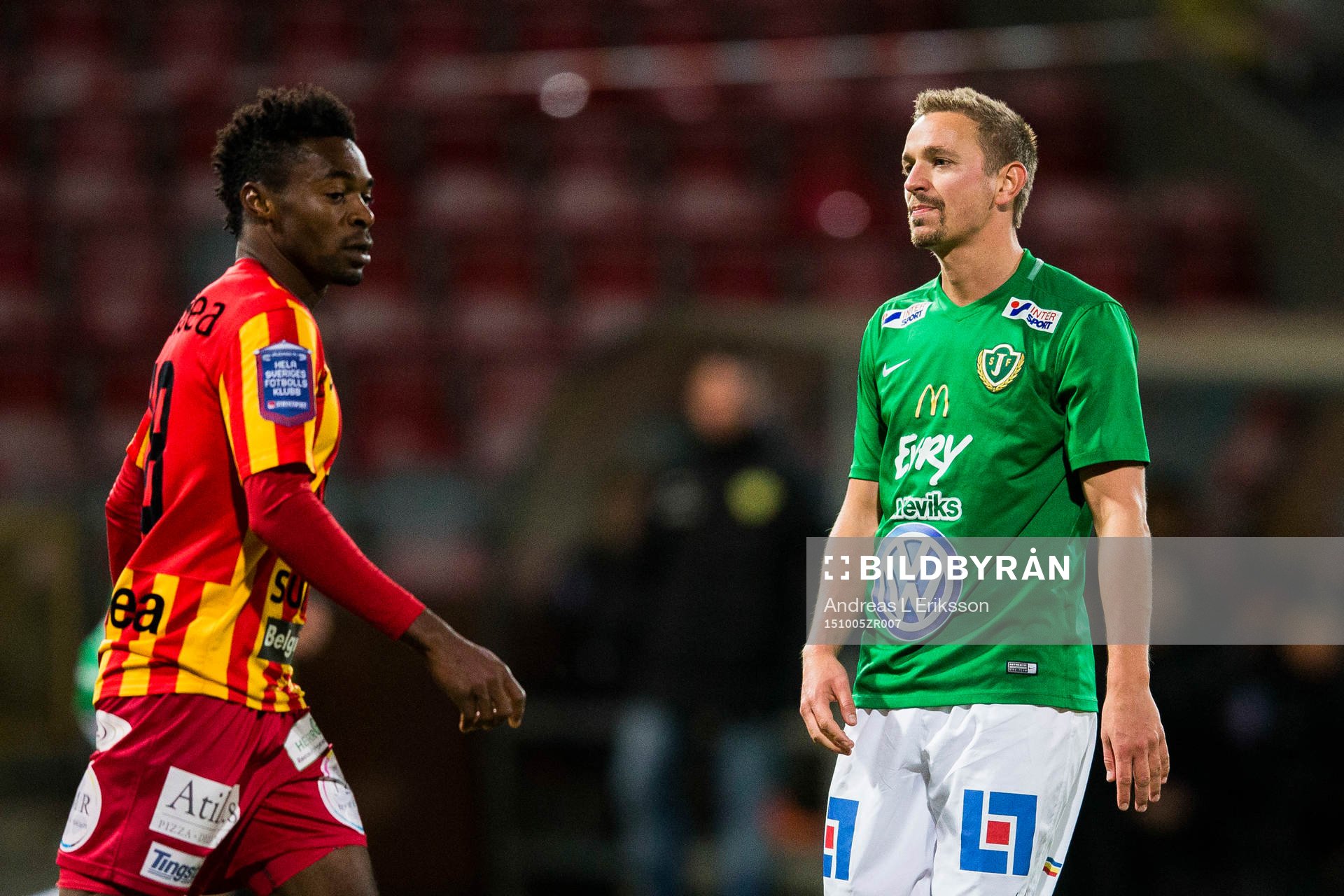 Syrianskas Success Chimankpa Nwosu och Jönköpings Fredrik