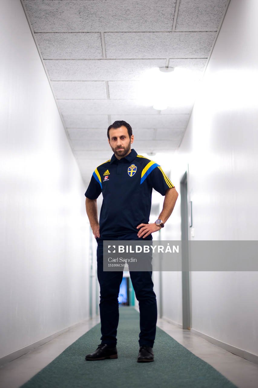 Sveriges förbundskapten i futsal Charbel Abraham