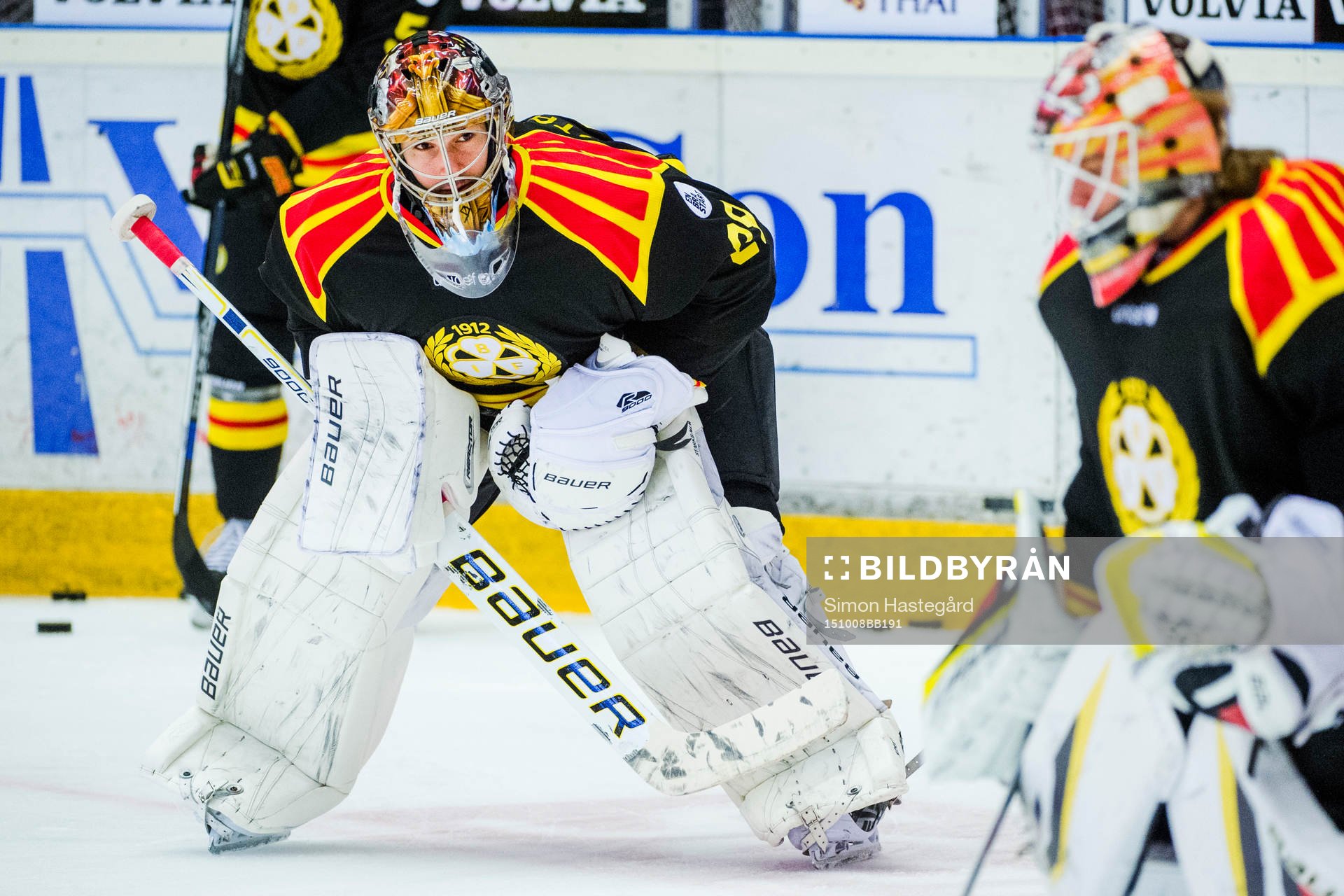 Brynäs målvakt Bernhard Starkbaum  och Brynäs målvakt