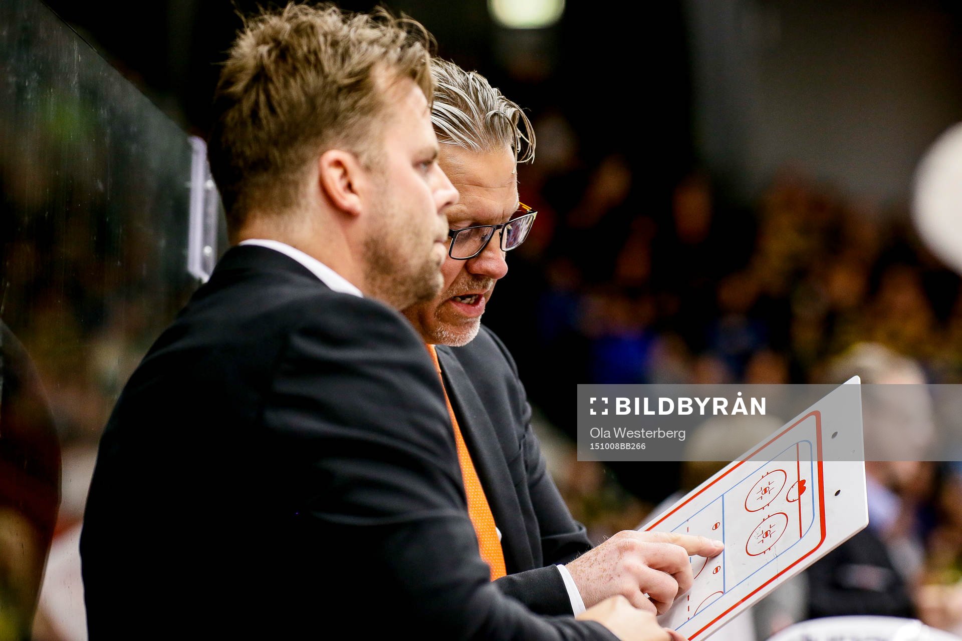 Karlskronas tränare Per Hånberg  och assisterande