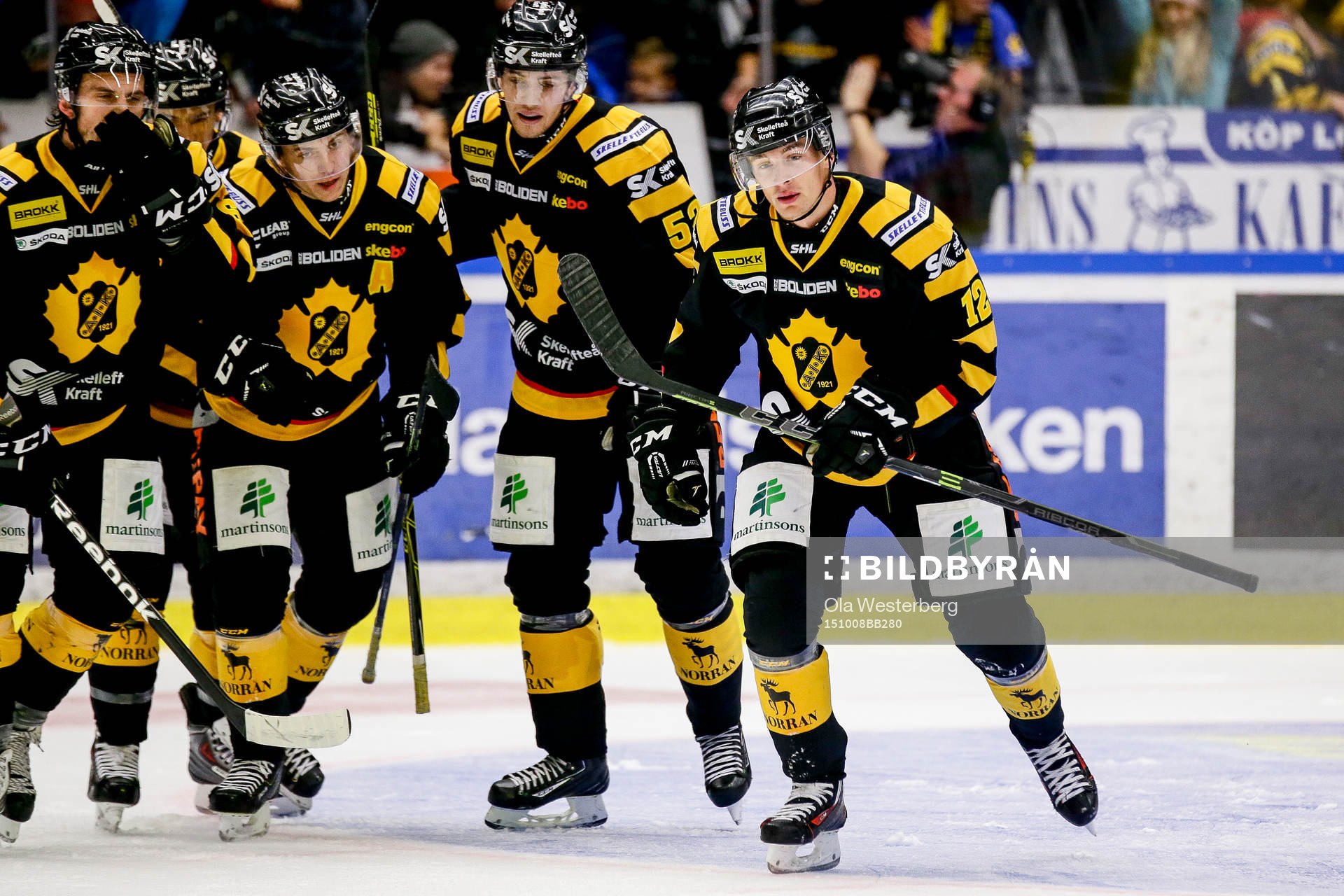 Skellefteås Adam Pettersson  jublar