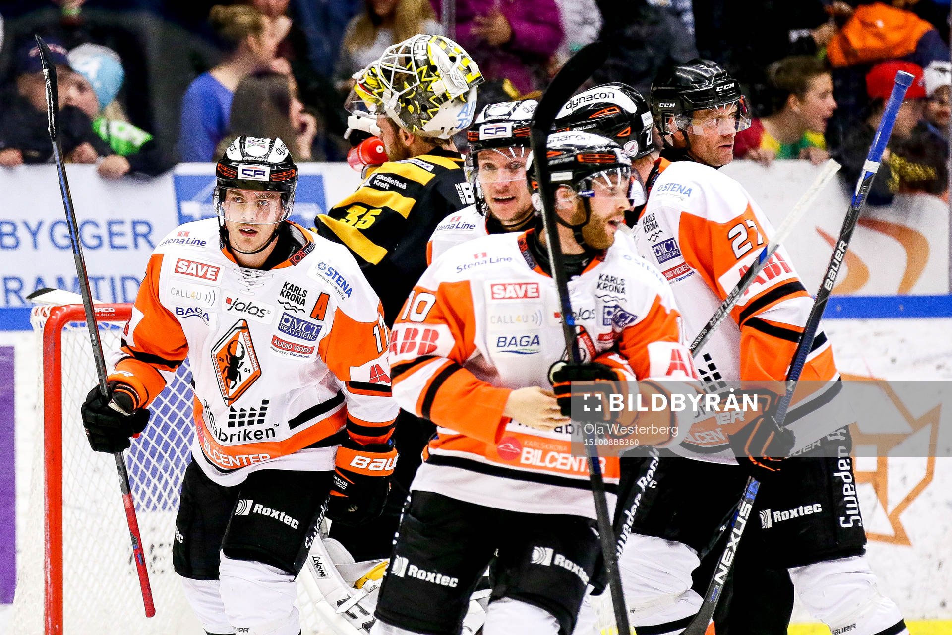 Karlskronas Joel Kellman och Jesper Olofsson jublar