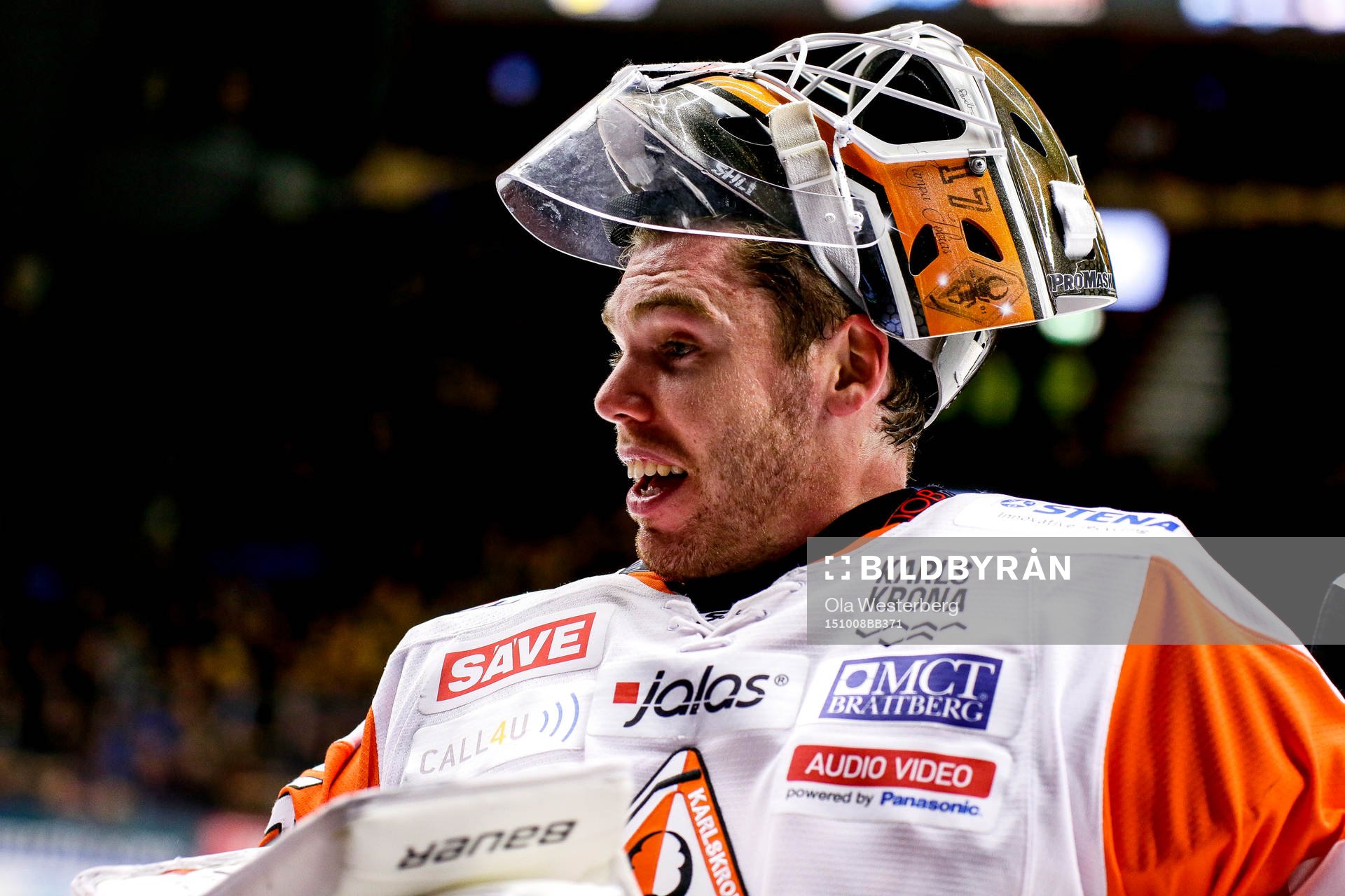 Karlskronas målvakt Linus Fernström