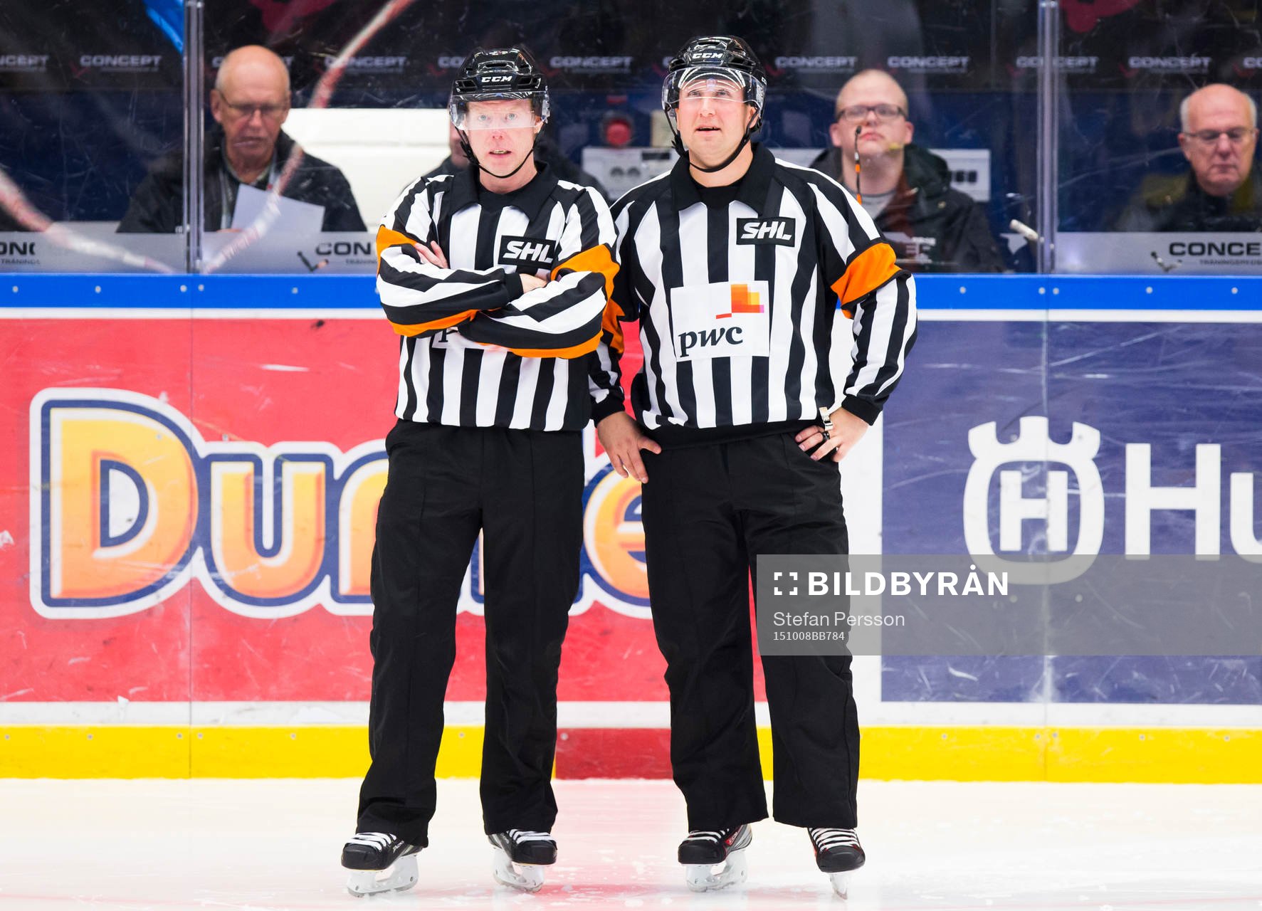 Domarna Pehr Claesson och Christoffer Karlsson