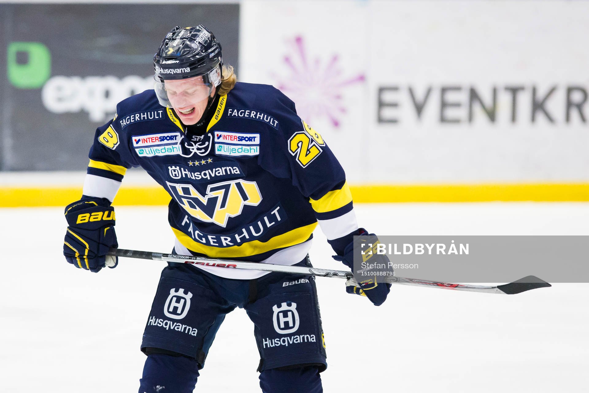 s Anton Bengtsson grimaserar