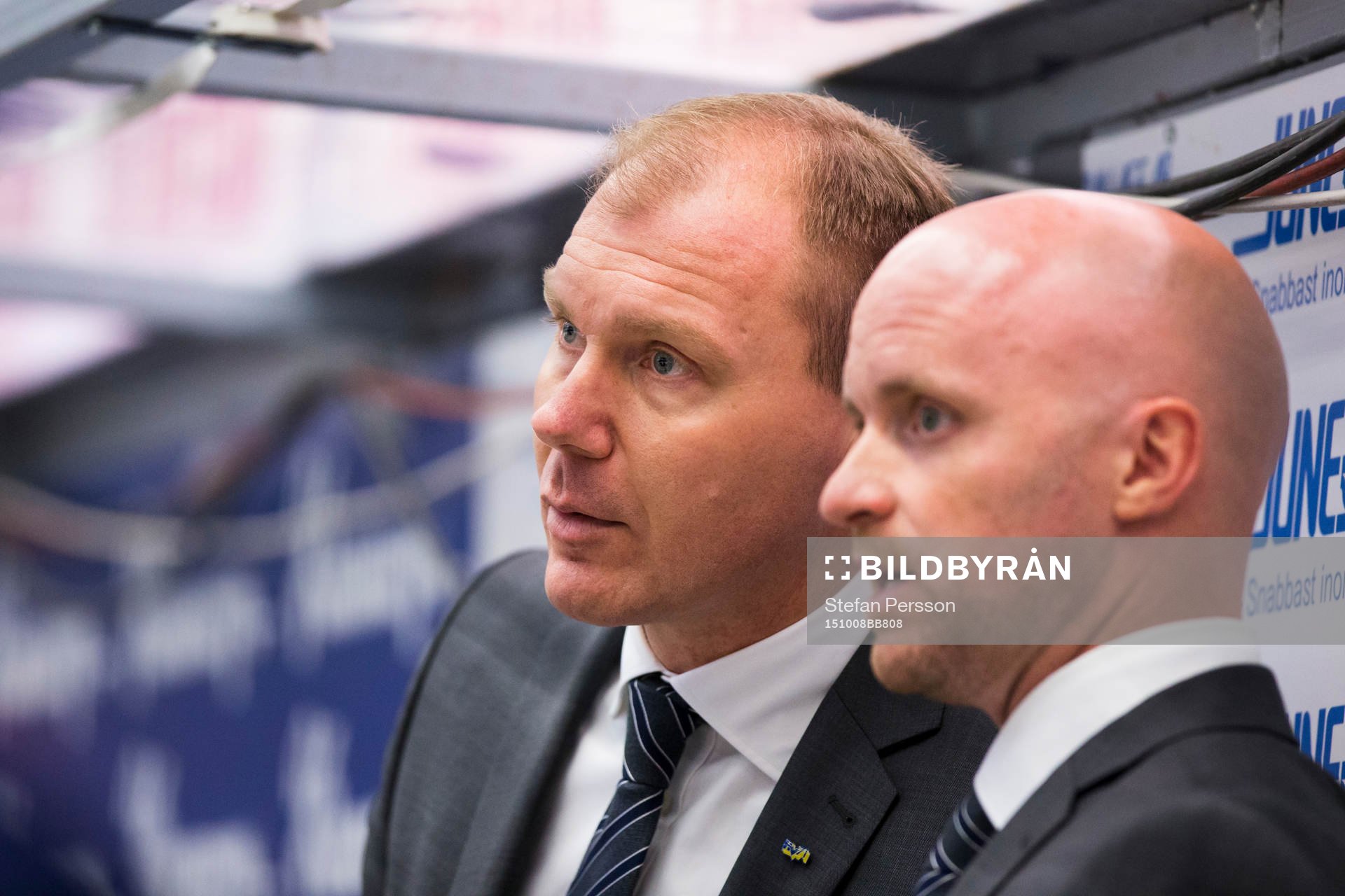 s tränare Johan Lindbom och assisterande tränare Tim