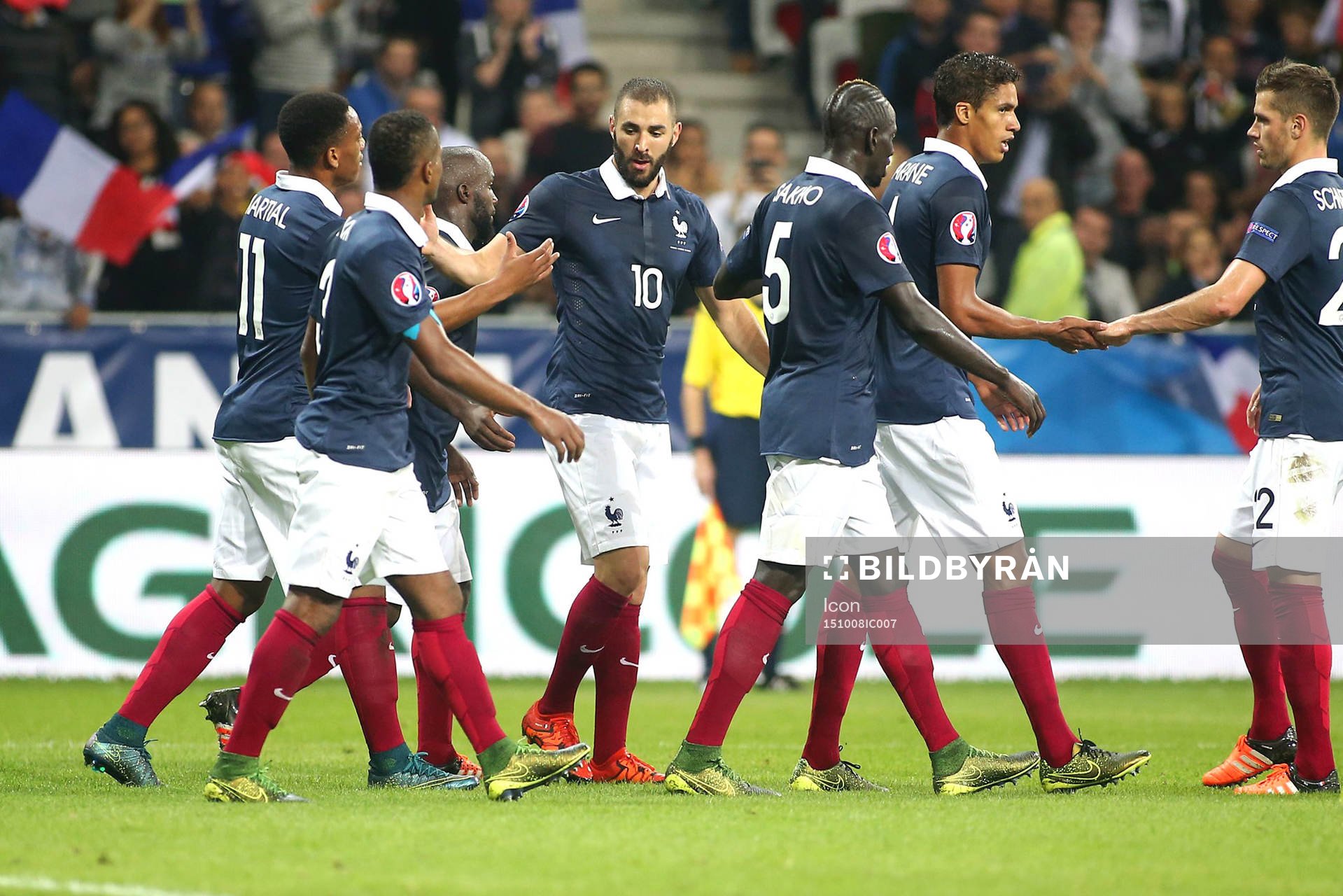Joie Karim BENZEMA - 08.10.2015 - France / Armenie - Match