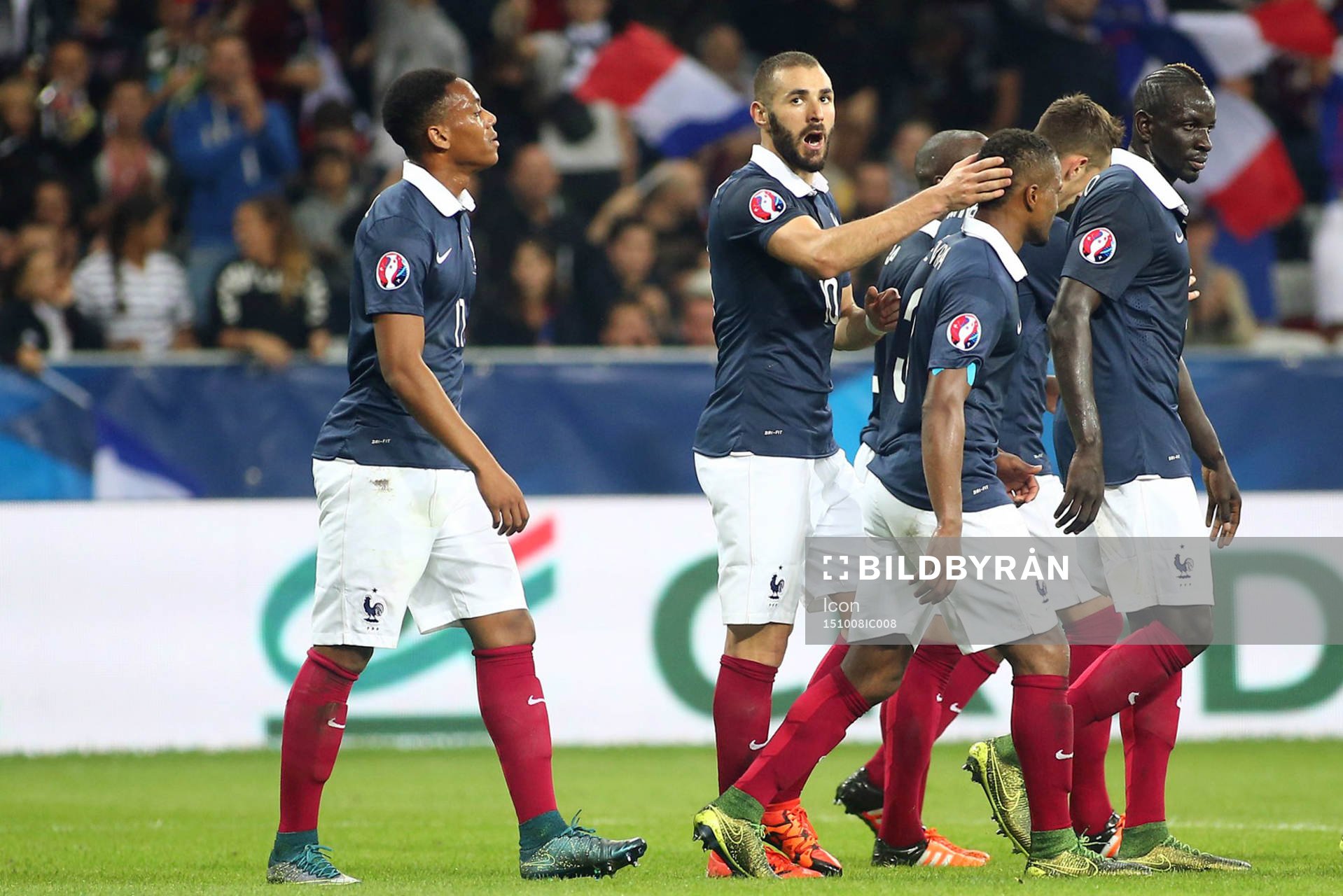 Joie Karim BENZEMA - 08.10.2015 - France / Armenie - Match