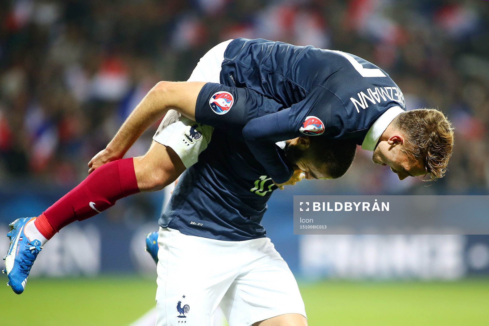 Joie Antoine GRIEZMANN / Karim BENZEMA - 08.10.2015 -