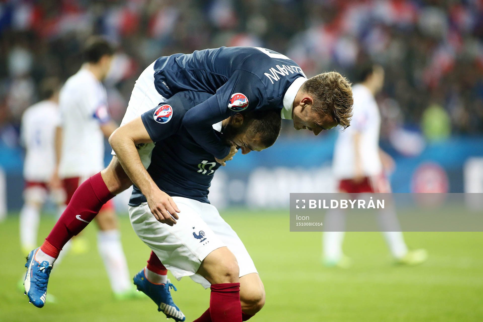 Joie Antoine GRIEZMANN / Karim BENZEMA - 08.10.2015 -