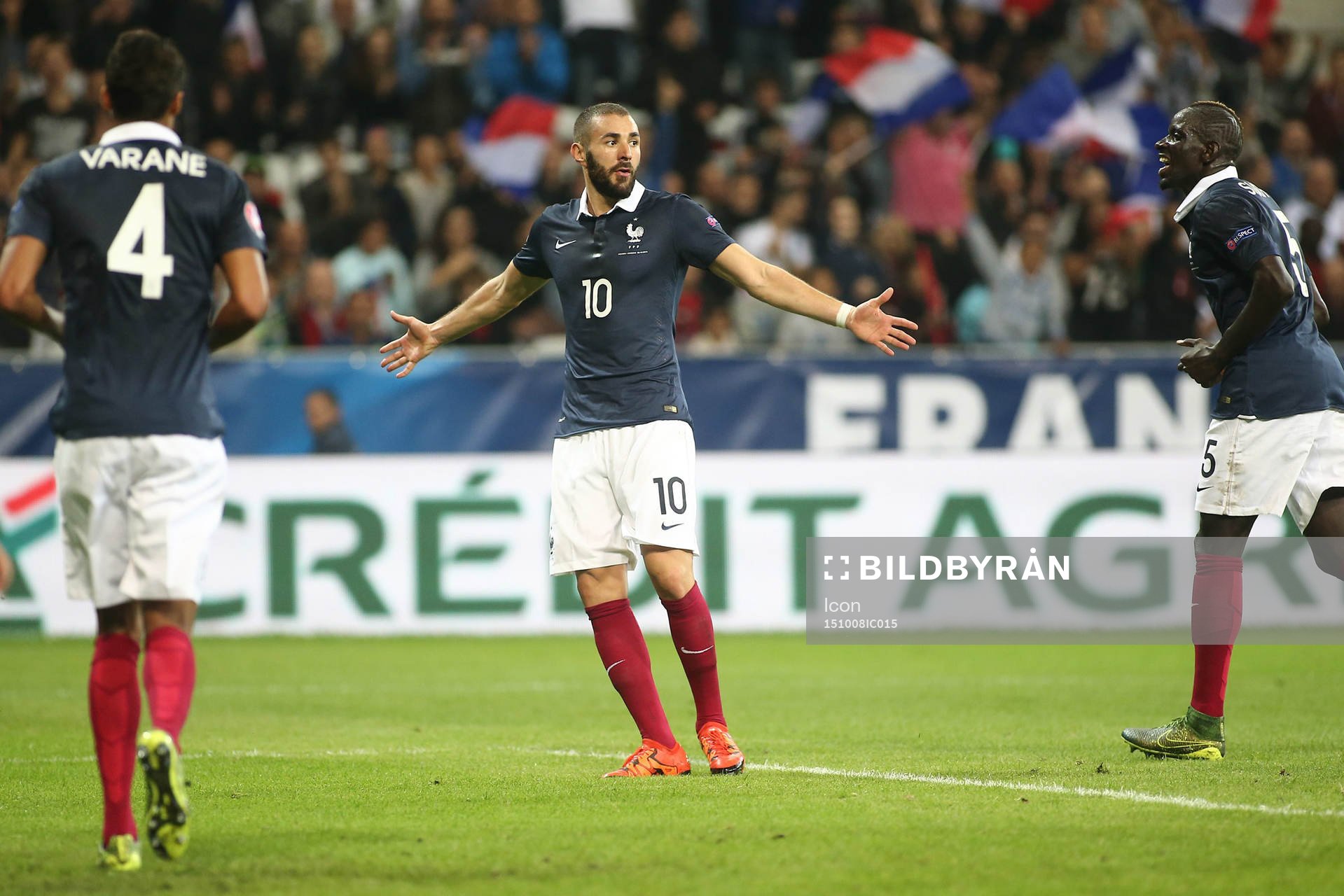 Joie Karim BENZEMA - 08.10.2015 - France / Armenie - Match