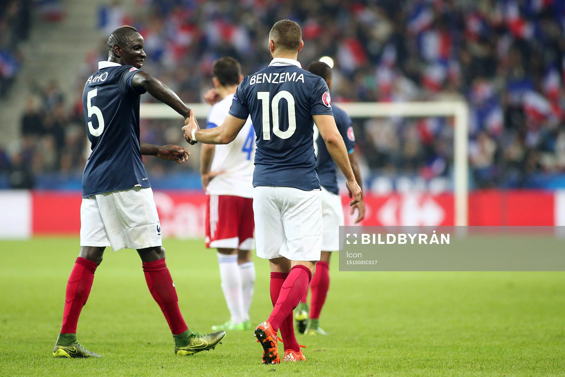 Joie Mamadou SAKHO  / Karim BENZEMA - 08.10.2015 - France /