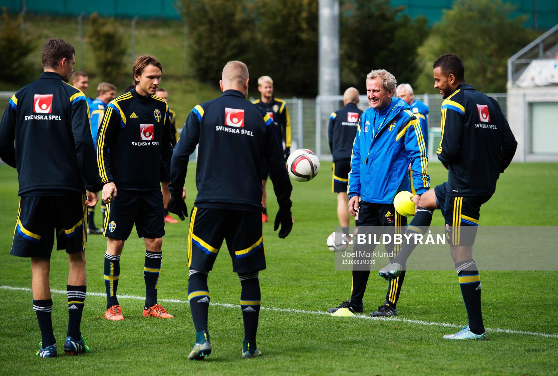 Mikael Lustig, Albin Ekdal, John Guidetti, förbundskapten