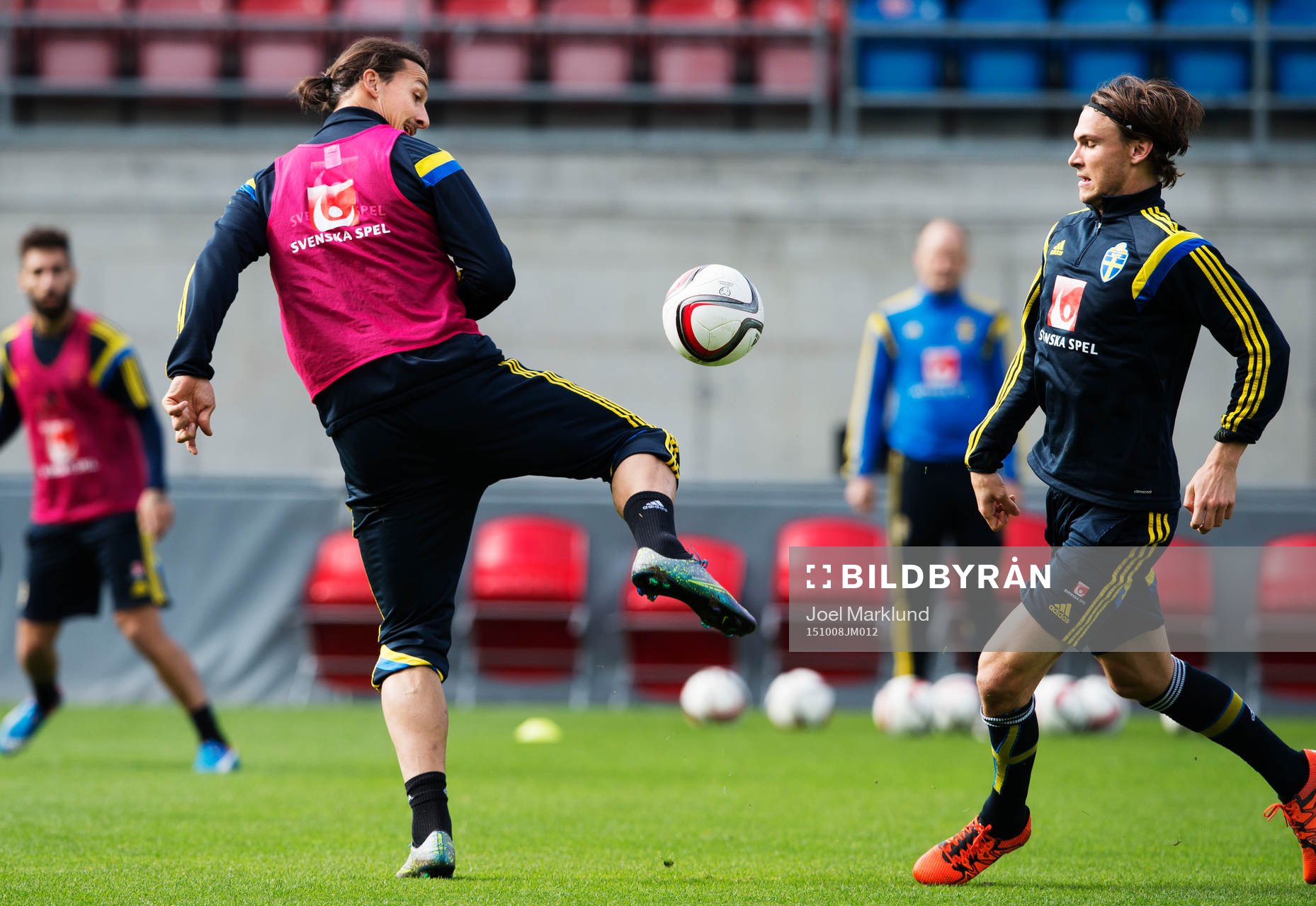 Zlatan Ibrahimovic och Albin Ekdal