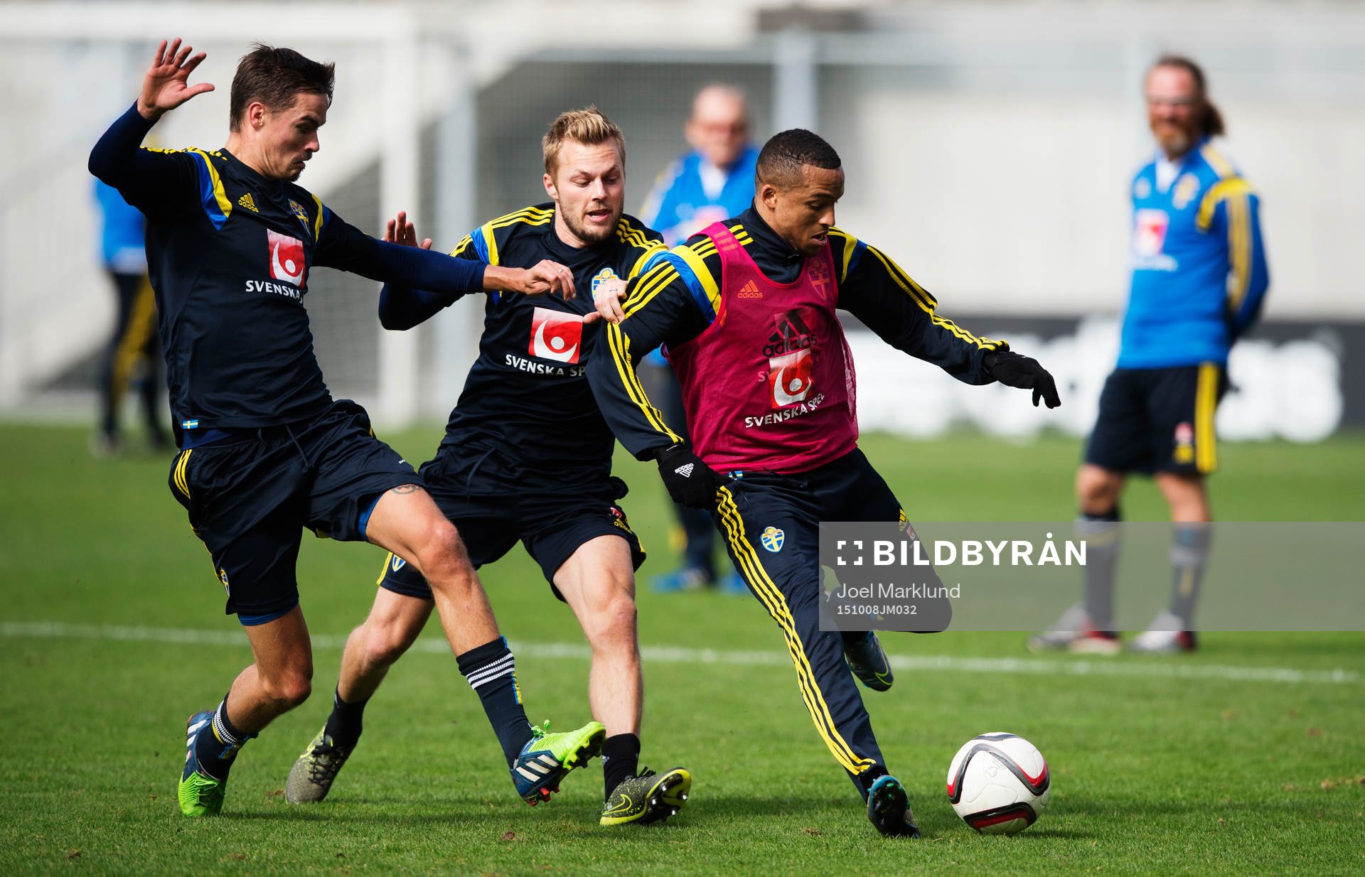Mikael Lustig, Sebastian Larsson och Martin Olsson