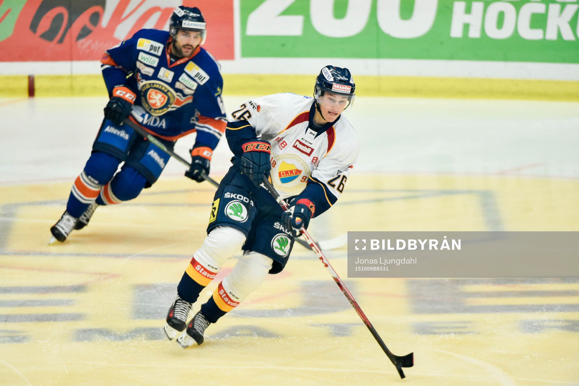 Djurgårdens David Rundqvist och Växjös Linus Fröberg