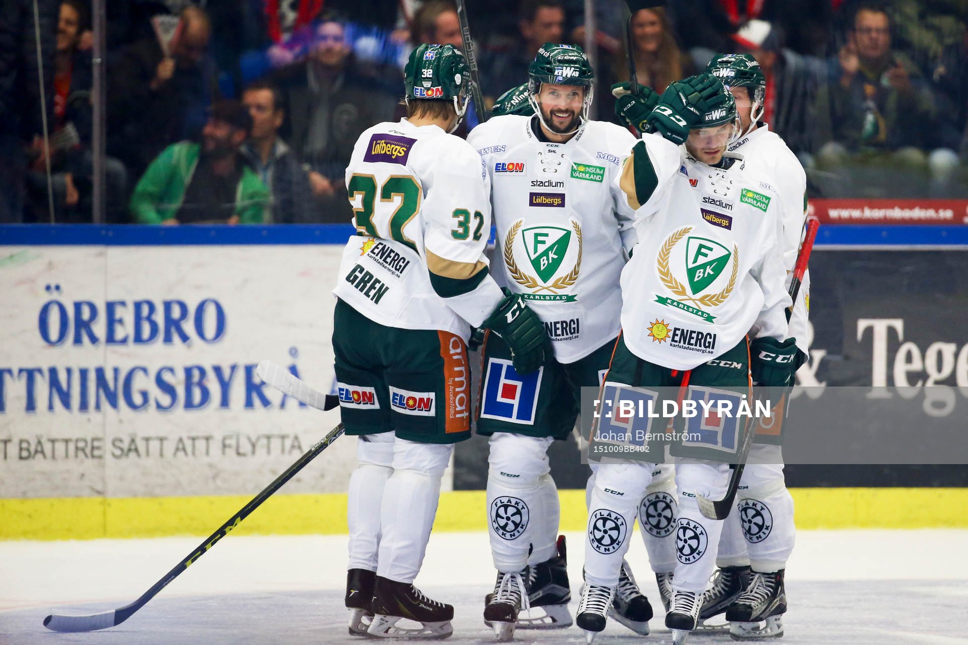 Färjestads Rickard Wallin jublar