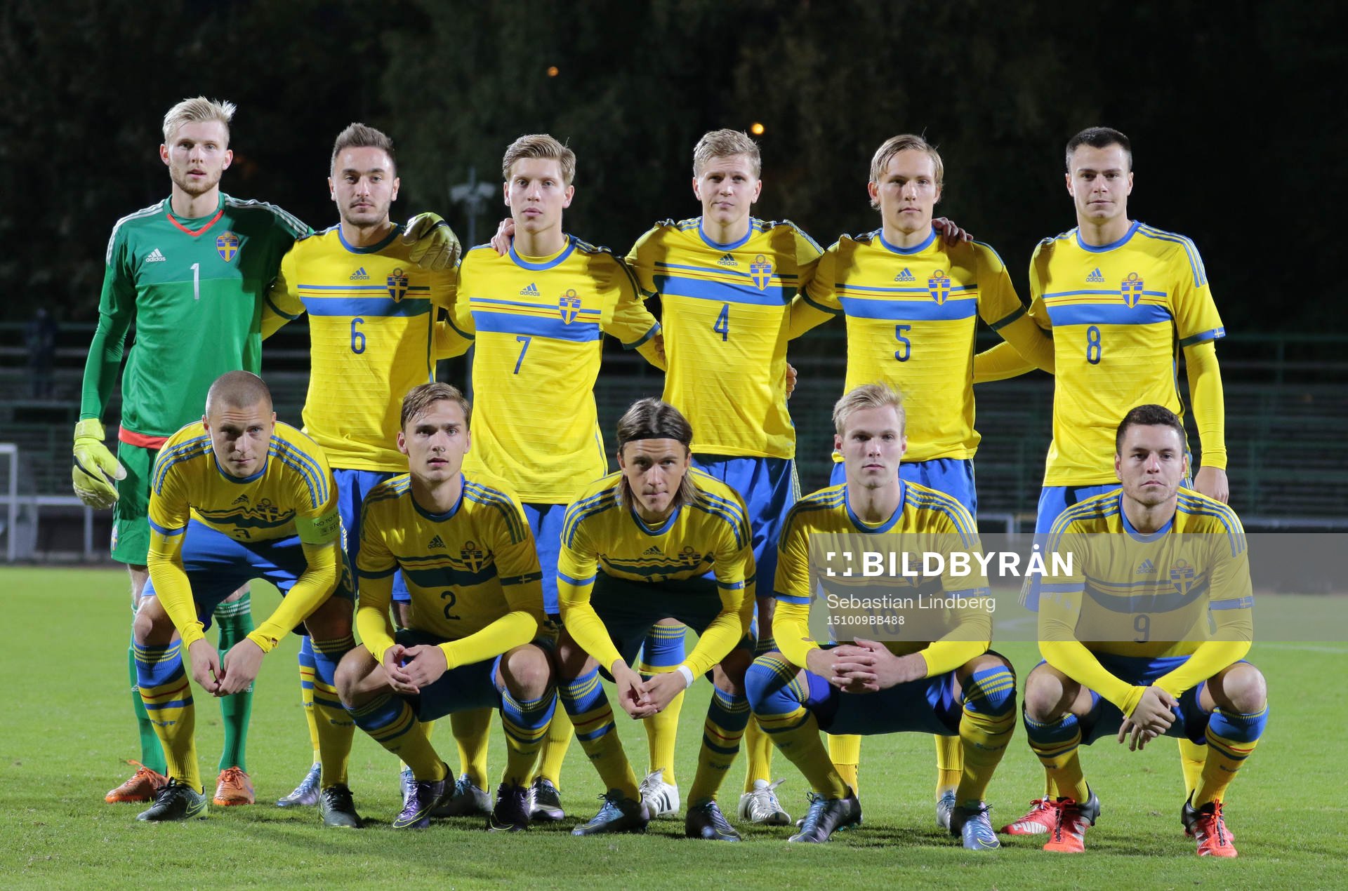 Sveriges startelva målvakt Anton Cajtoft, Muamer Tankovic,