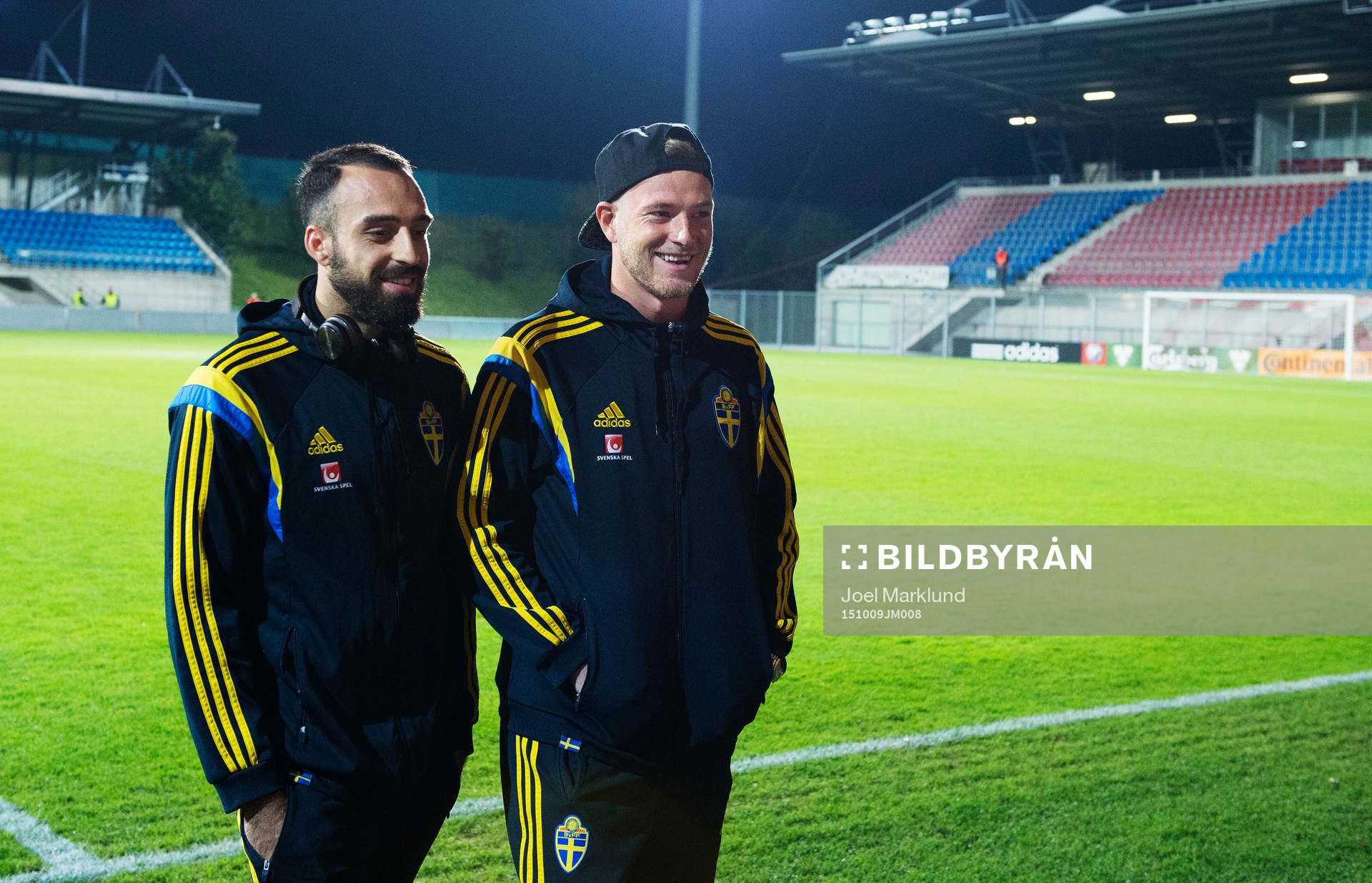 Sveriges Abdul Khalili och John Guidetti