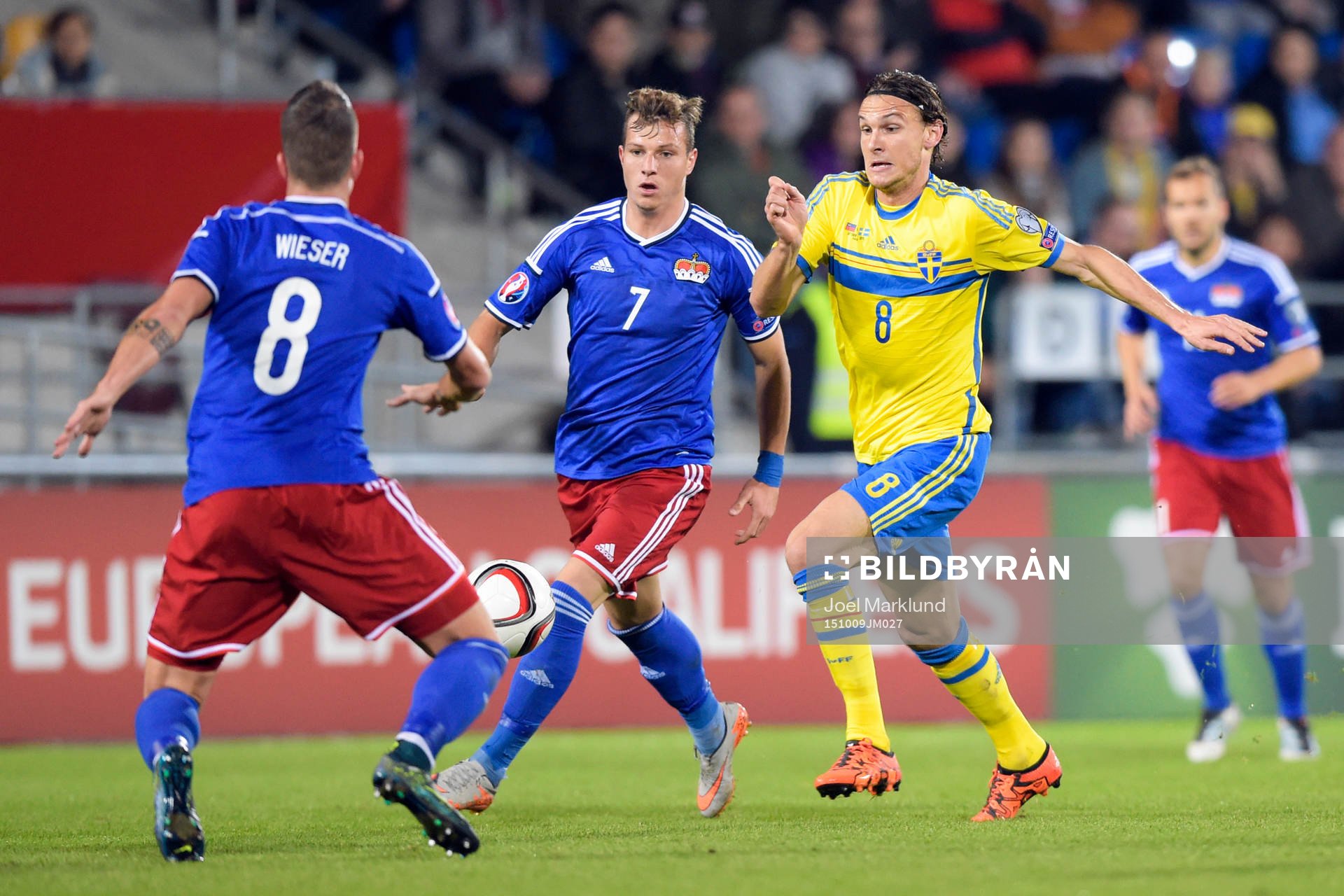 Liechtensteins Sandro Wieser och Marcel Büchel och