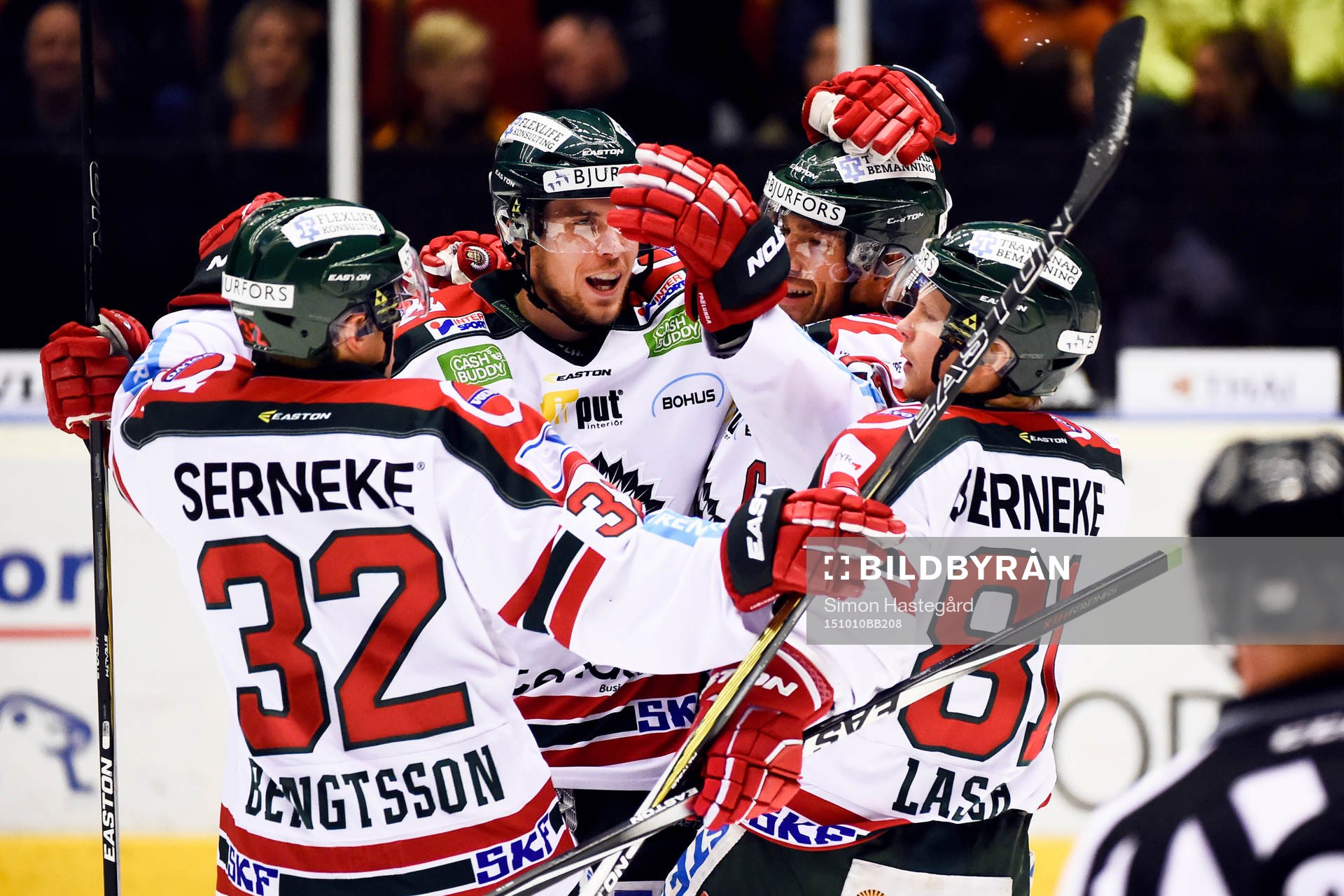 Frölundas Joel Lundqvist jublar