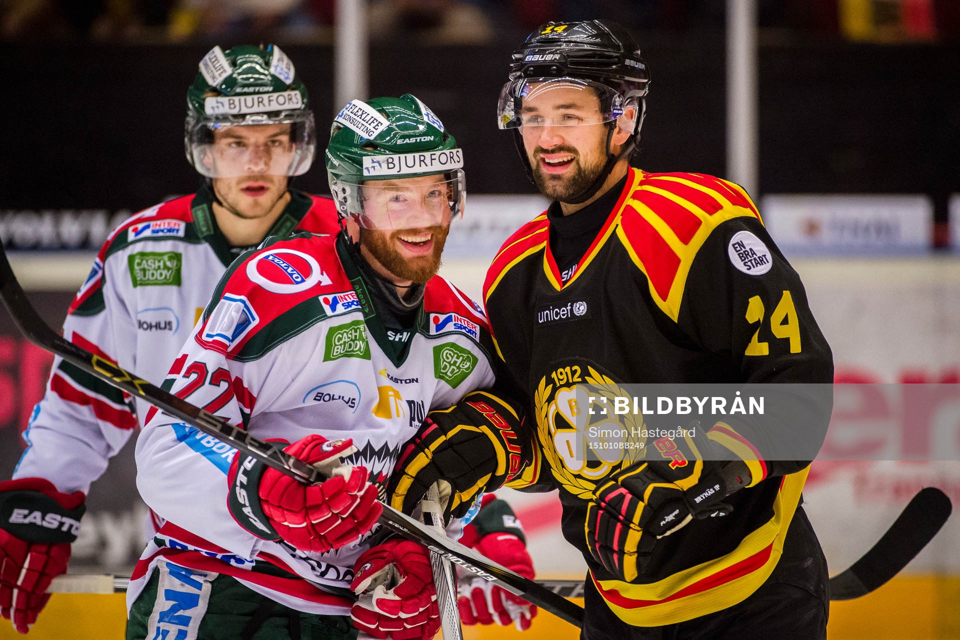 uFrölundas Robin Figren och Brynäs Johan Alcén